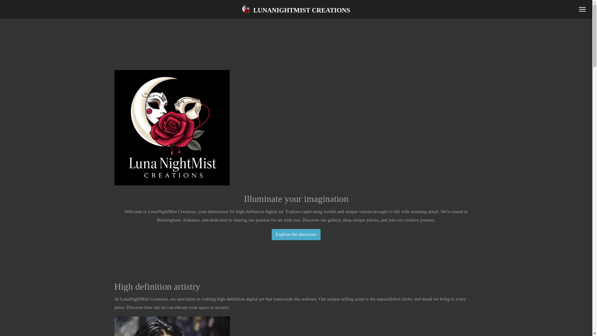 website screenshot of https://lunanightmist-creations.com/