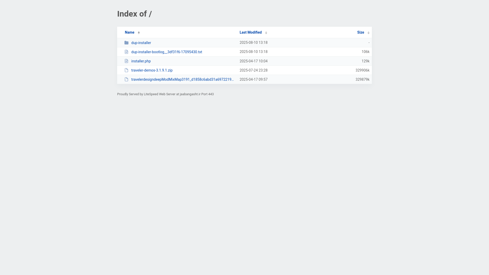 website screenshot of https://jaabangasht.ir/