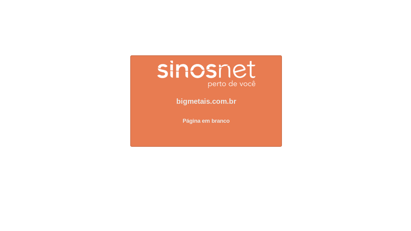 website screenshot of https://bigmetais.com.br/