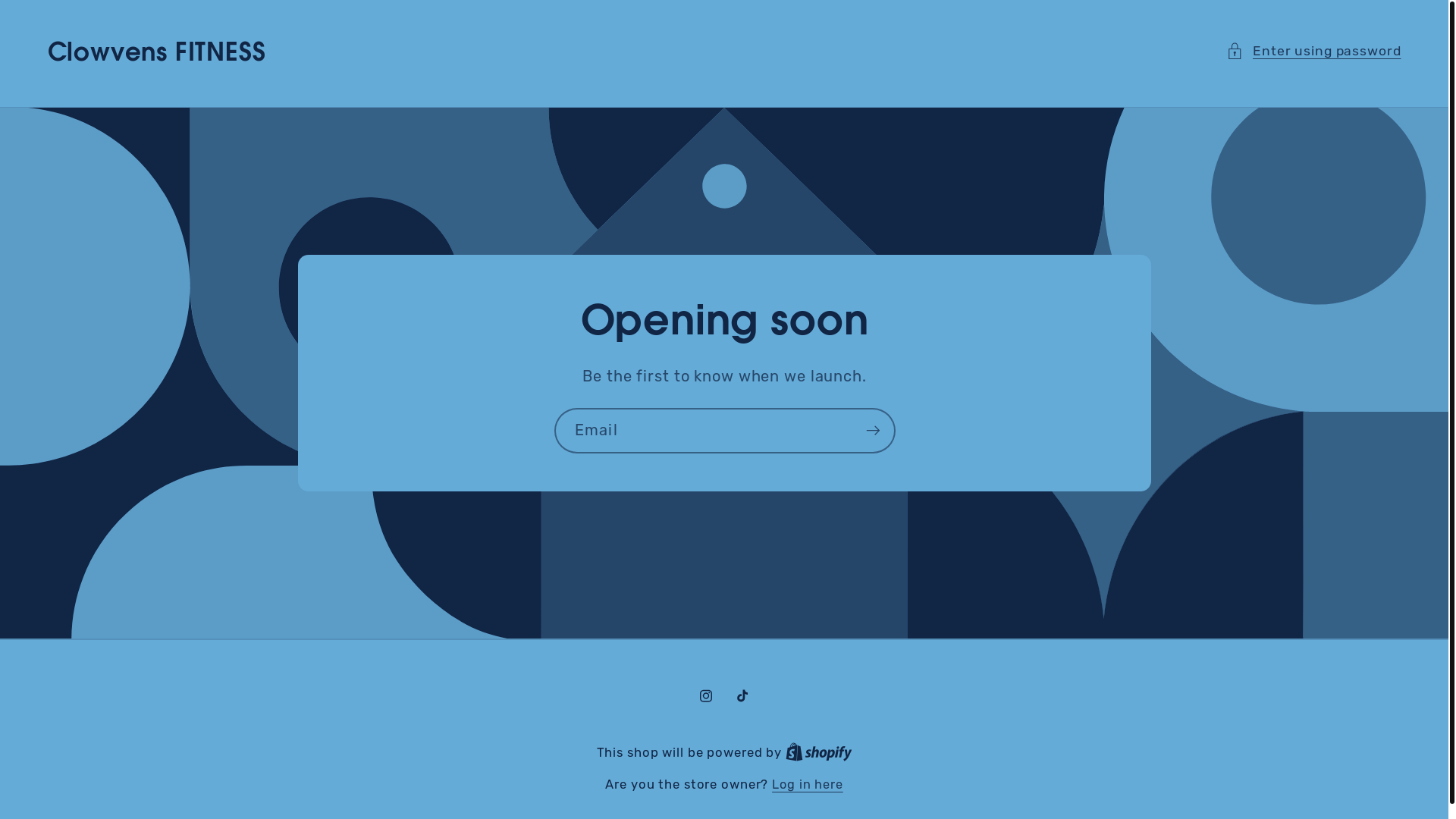 website screenshot of https://clowvensfitness.store/