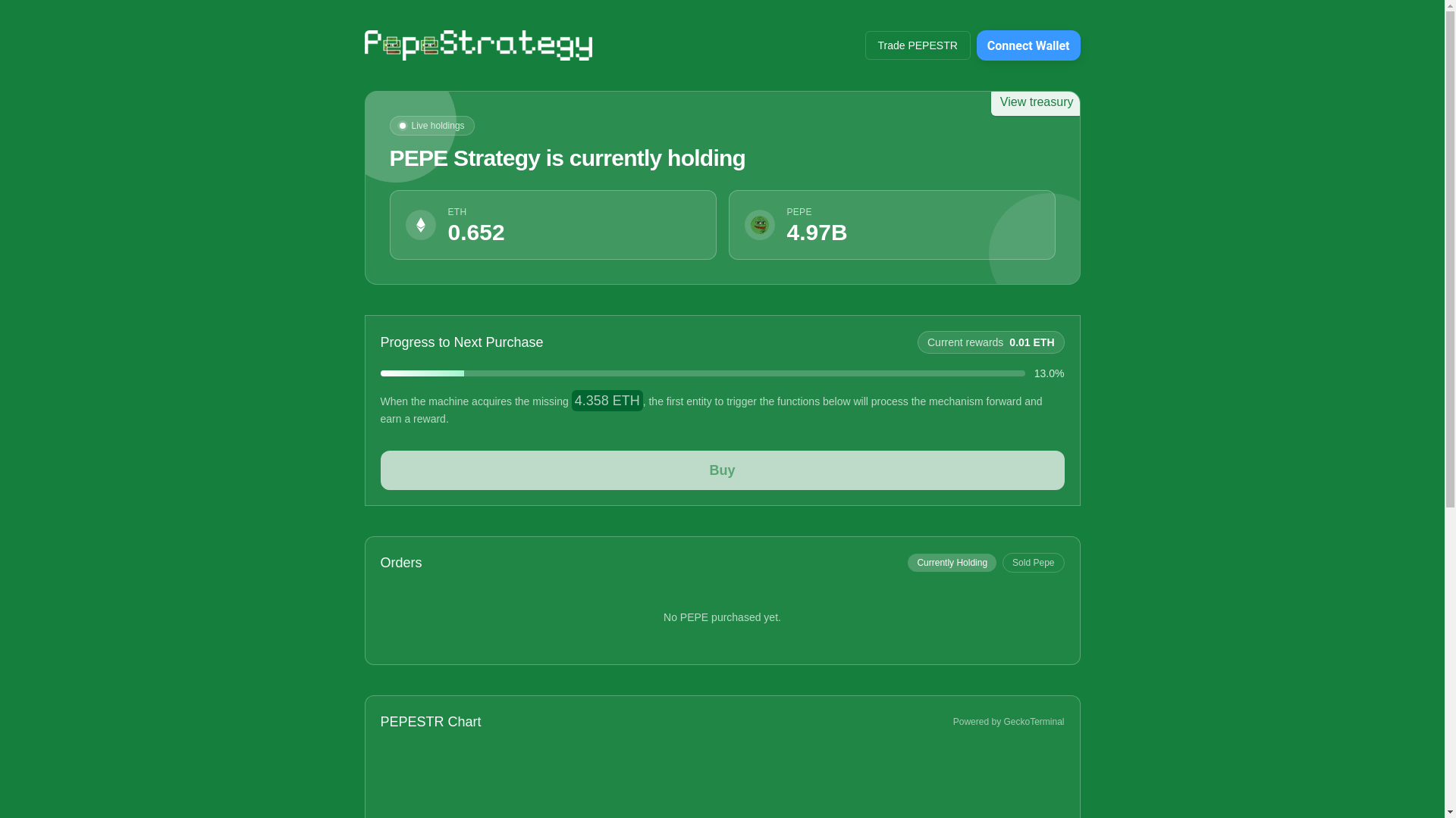 website screenshot of https://pepestrategy.cc/