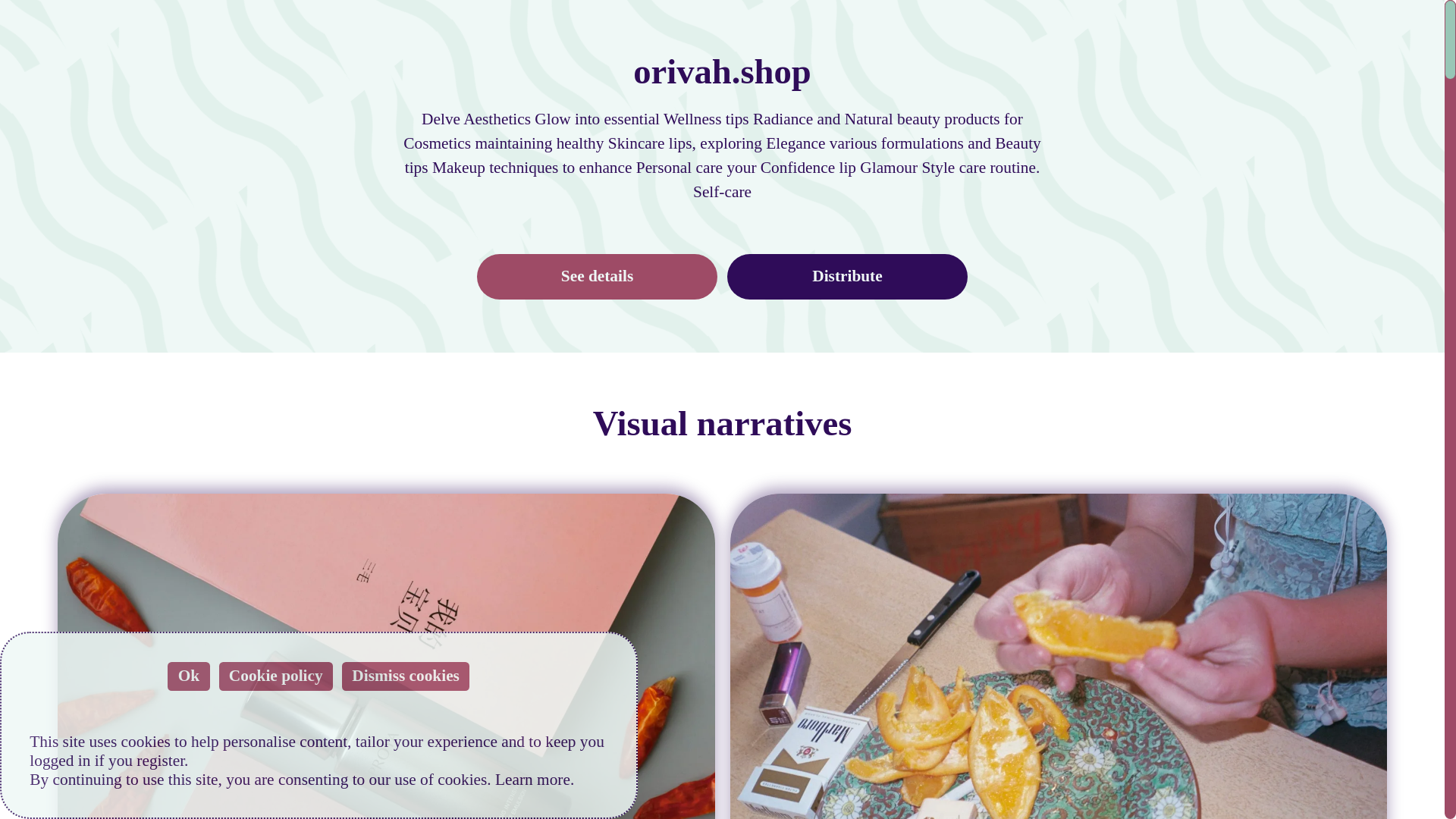 website screenshot of https://orivah.shop/