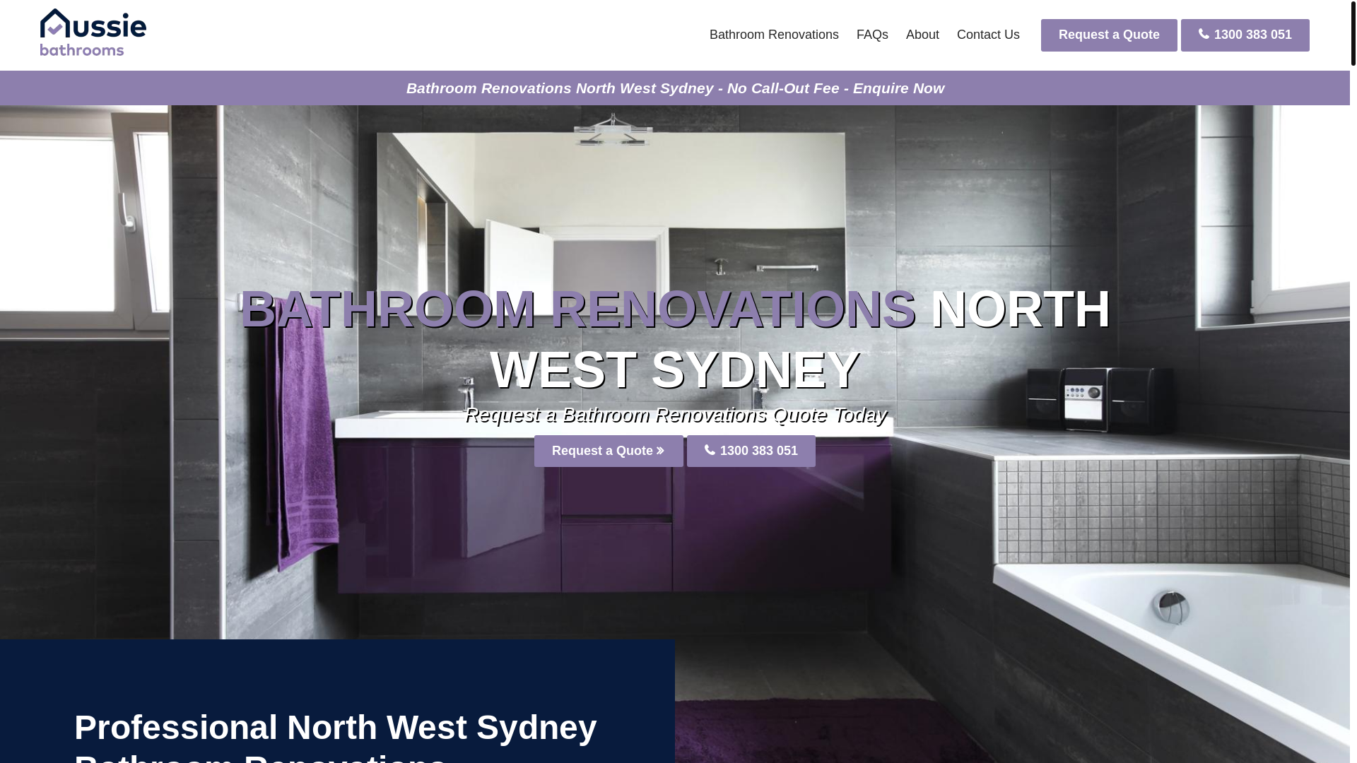 website screenshot of https://northwestsydneybathroomrenos-com-au.pages.dev/