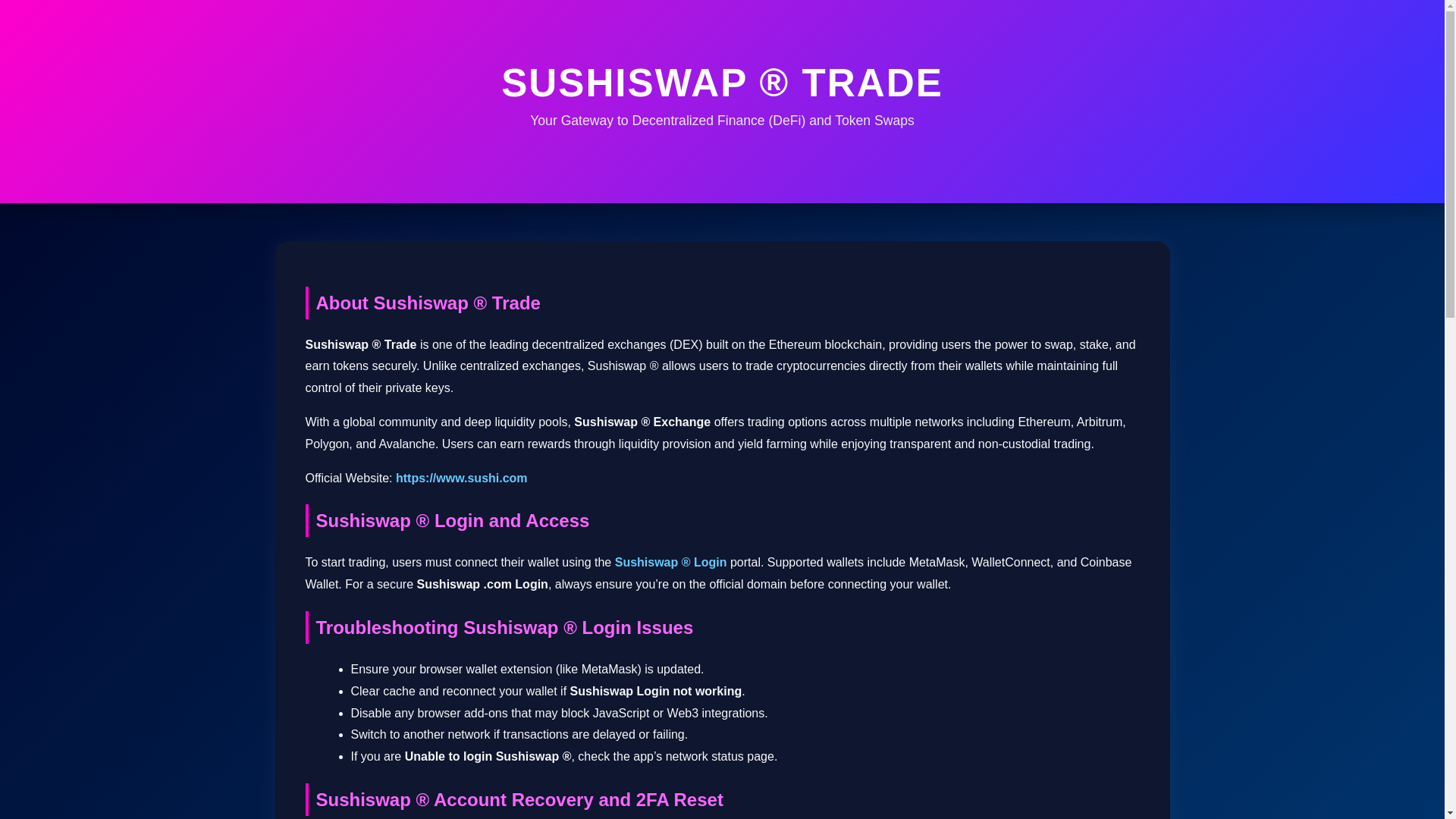 website screenshot of https://traade-en-susshiswap.pages.dev/