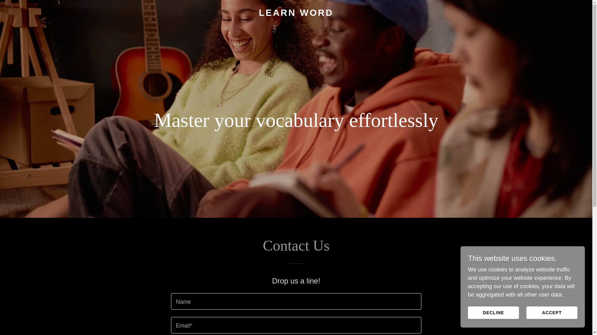website screenshot of https://learnword.app/