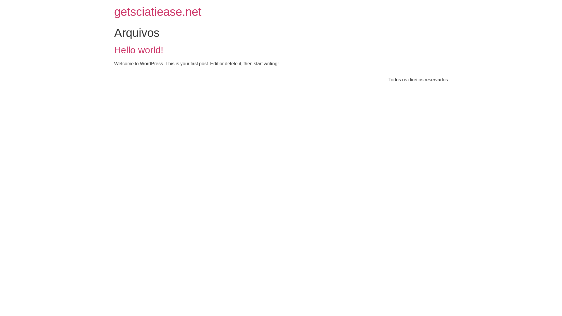 website screenshot of https://getsciatiease.net/