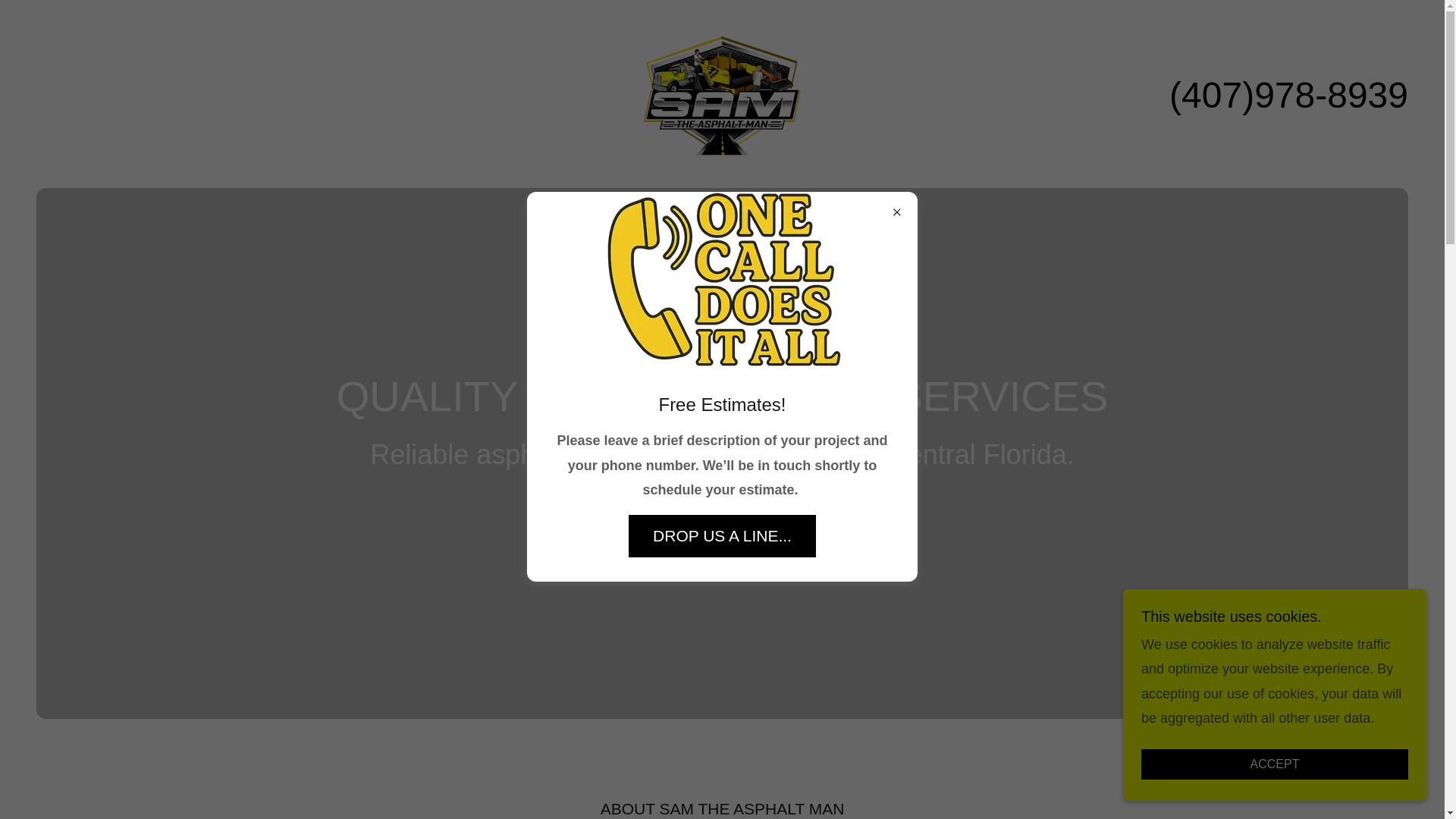 website screenshot of https://samtheasphaltmanfl.com/