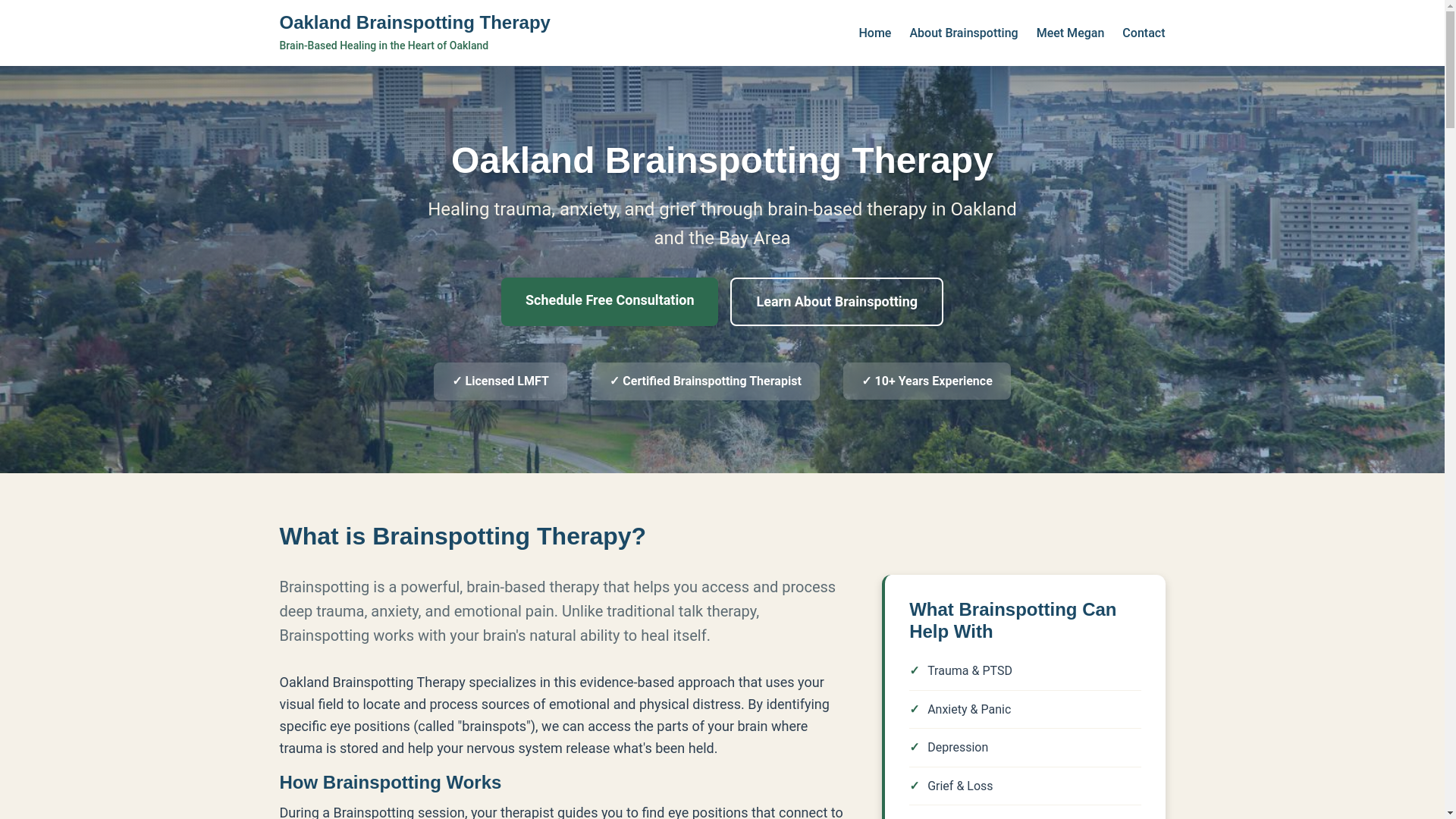 website screenshot of https://oaklandbrainspottingtherapy-v2.pages.dev/