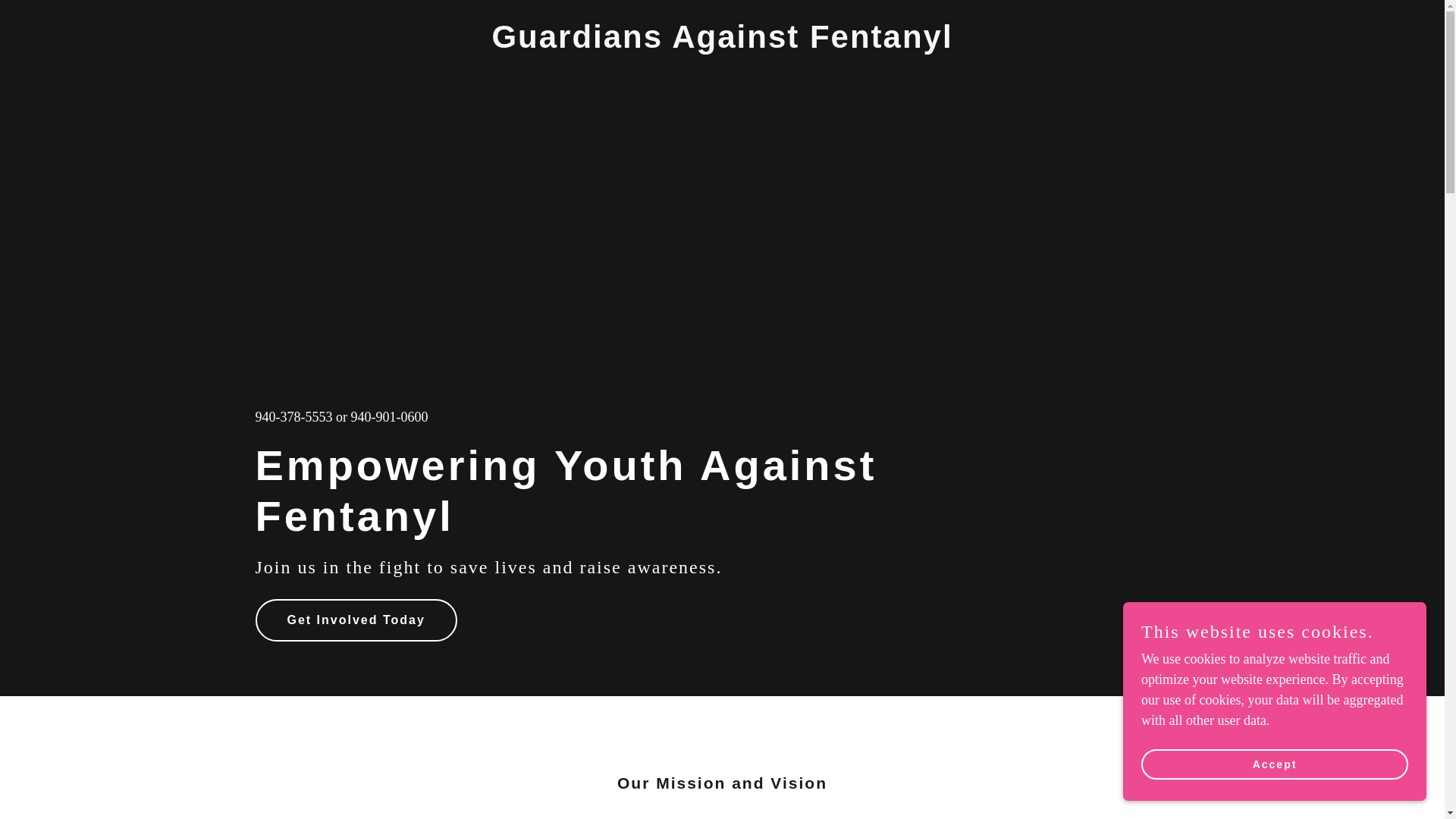 website screenshot of https://guardiansagainstfentanyl.com/