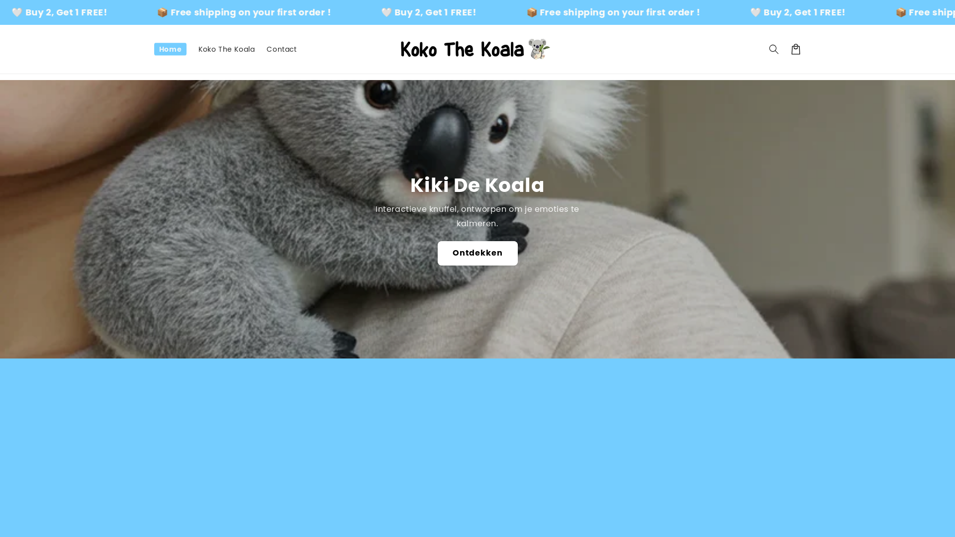 website screenshot of https://koko-the-koala.com/