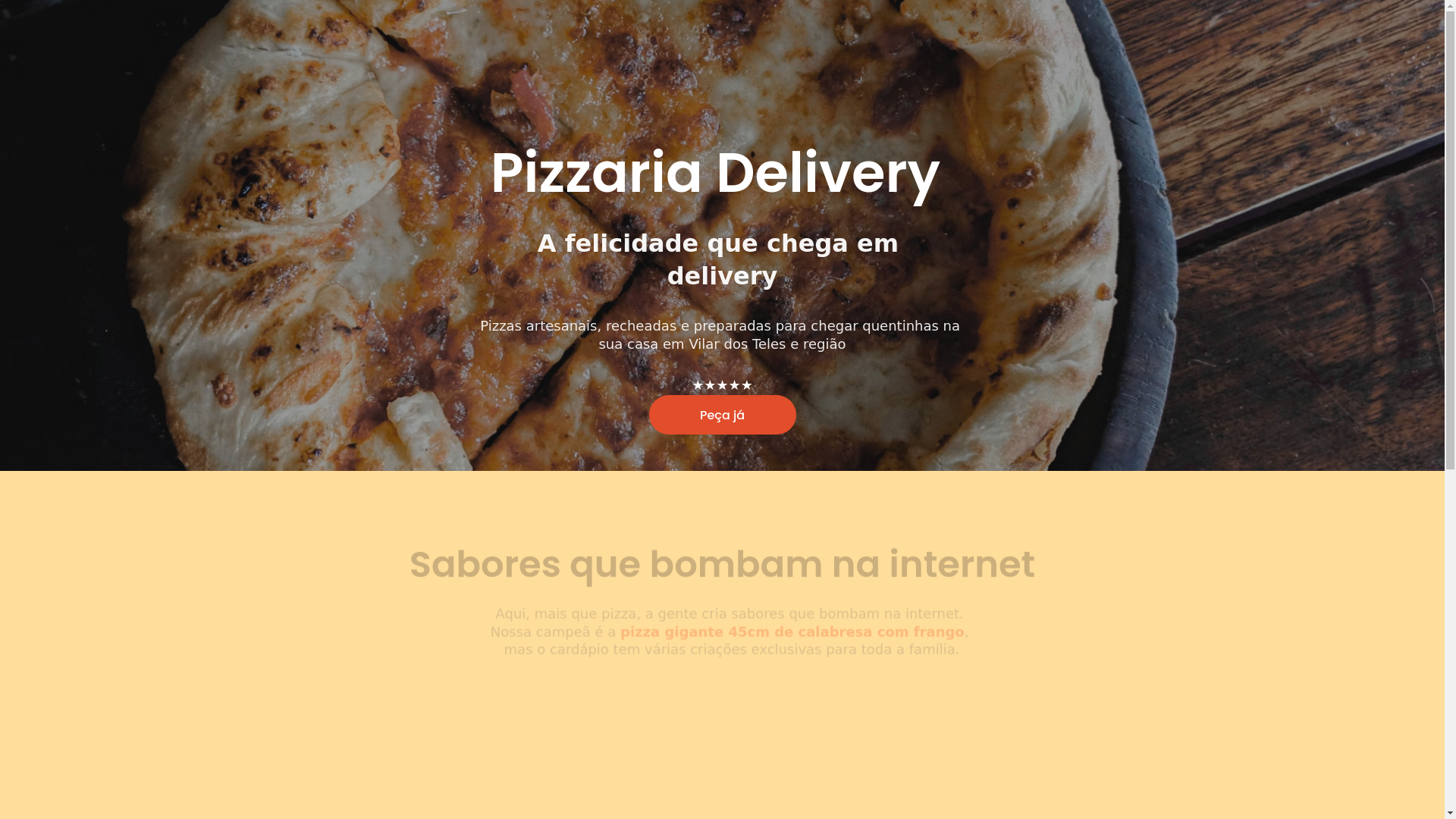 website screenshot of https://burgerpizzariadelivery.com.br/
