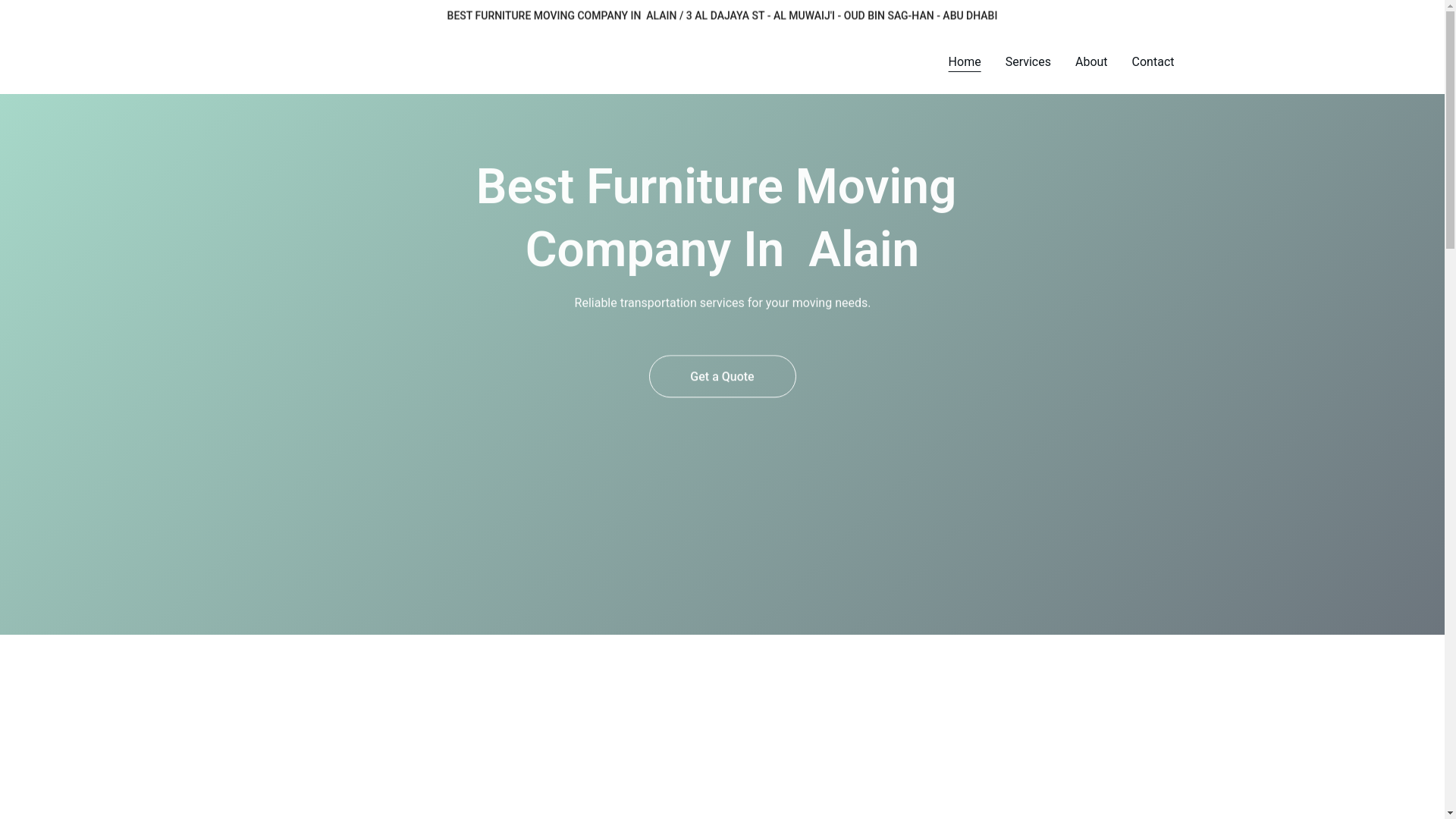 website screenshot of https://bestfurnituremovingcompanyinalain.site/