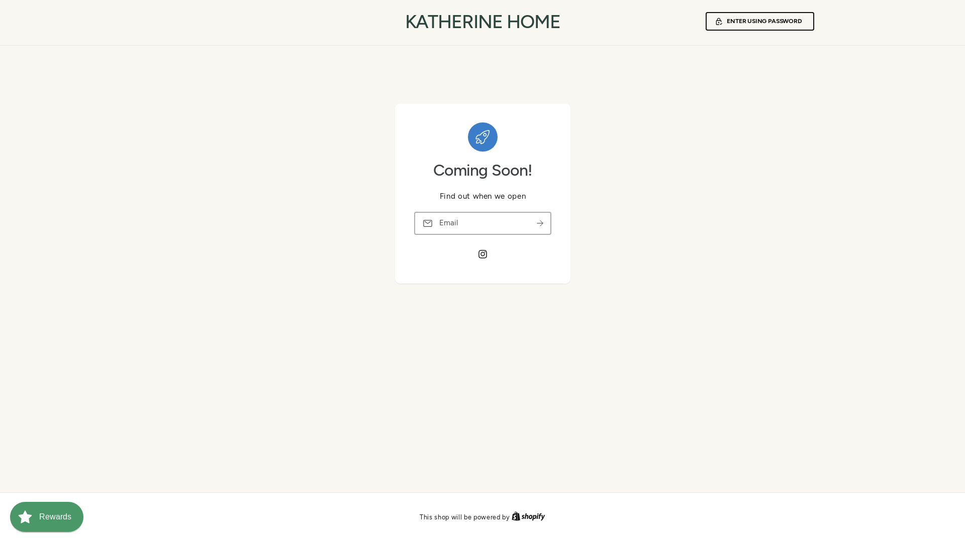 website screenshot of https://katherinehome.store/