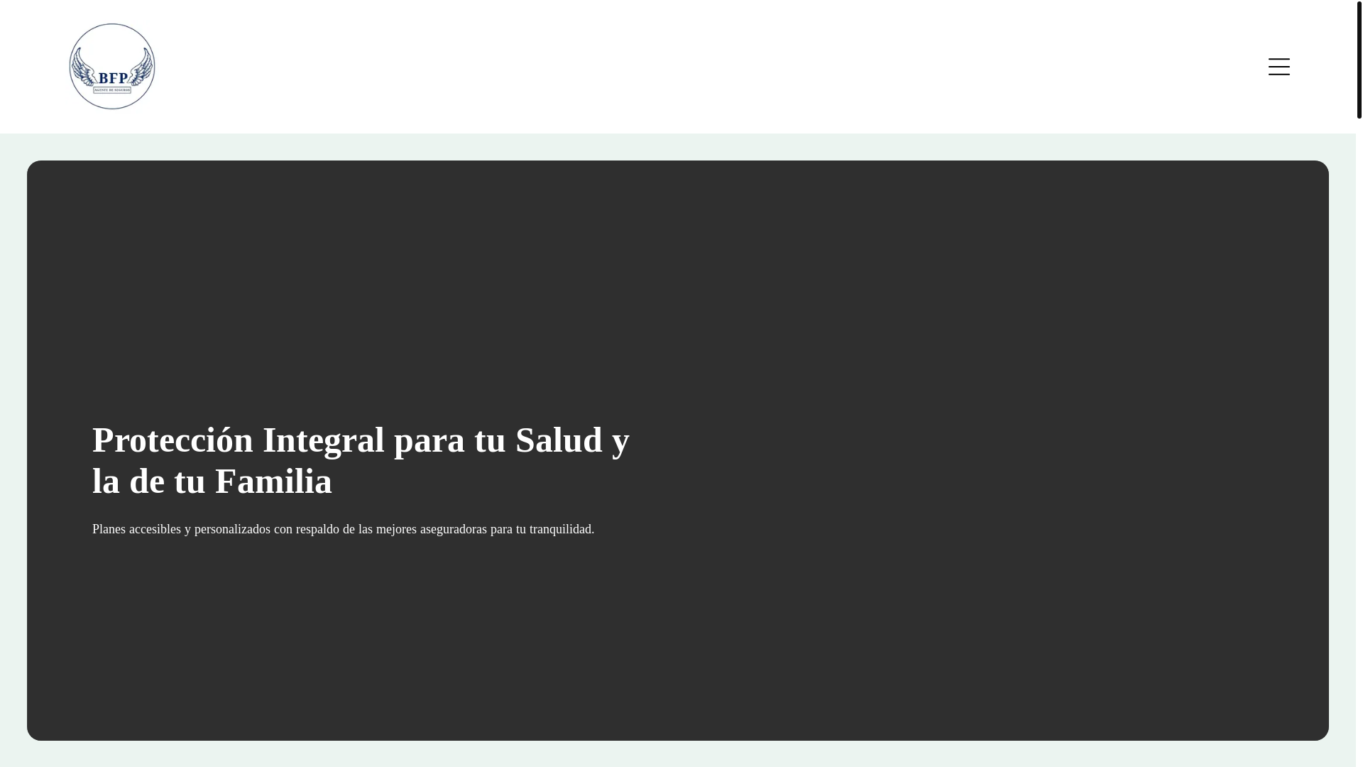 website screenshot of https://agentedesegurosbfp.com/
