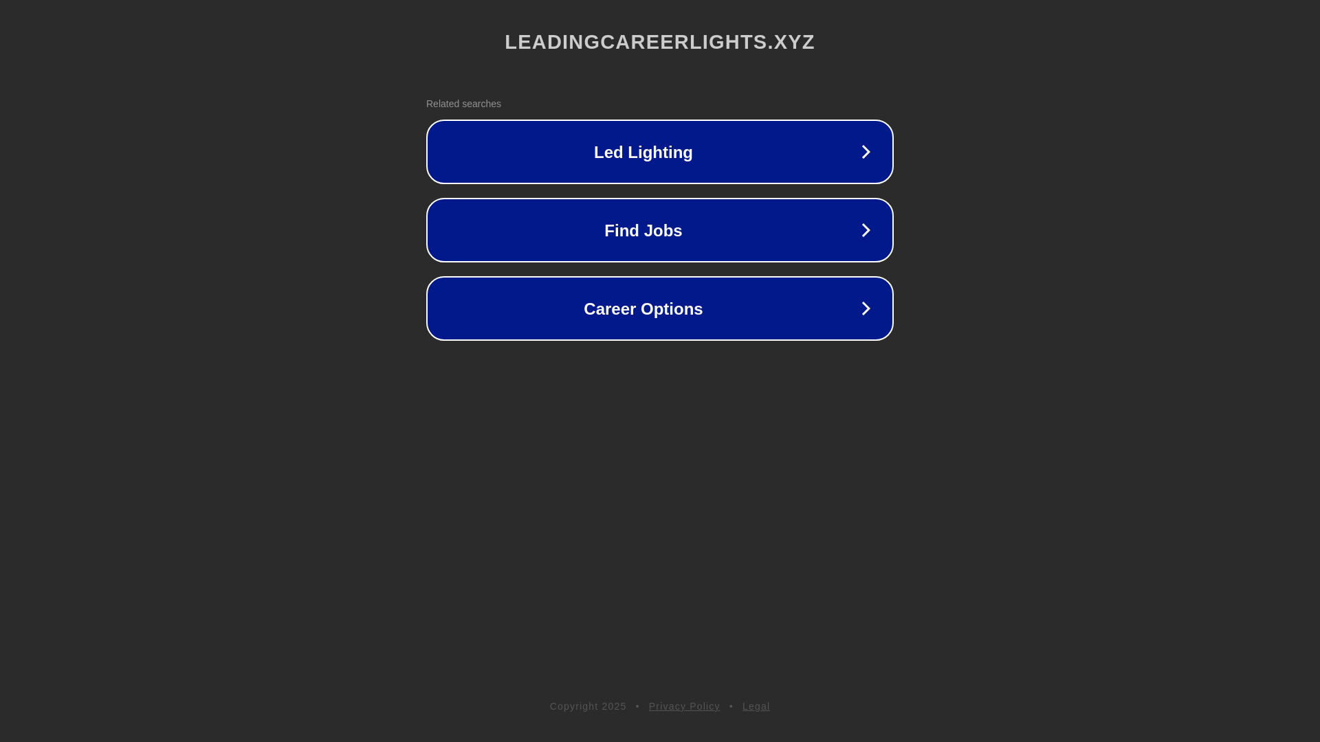 website screenshot of https://leadingcareerlights.xyz/