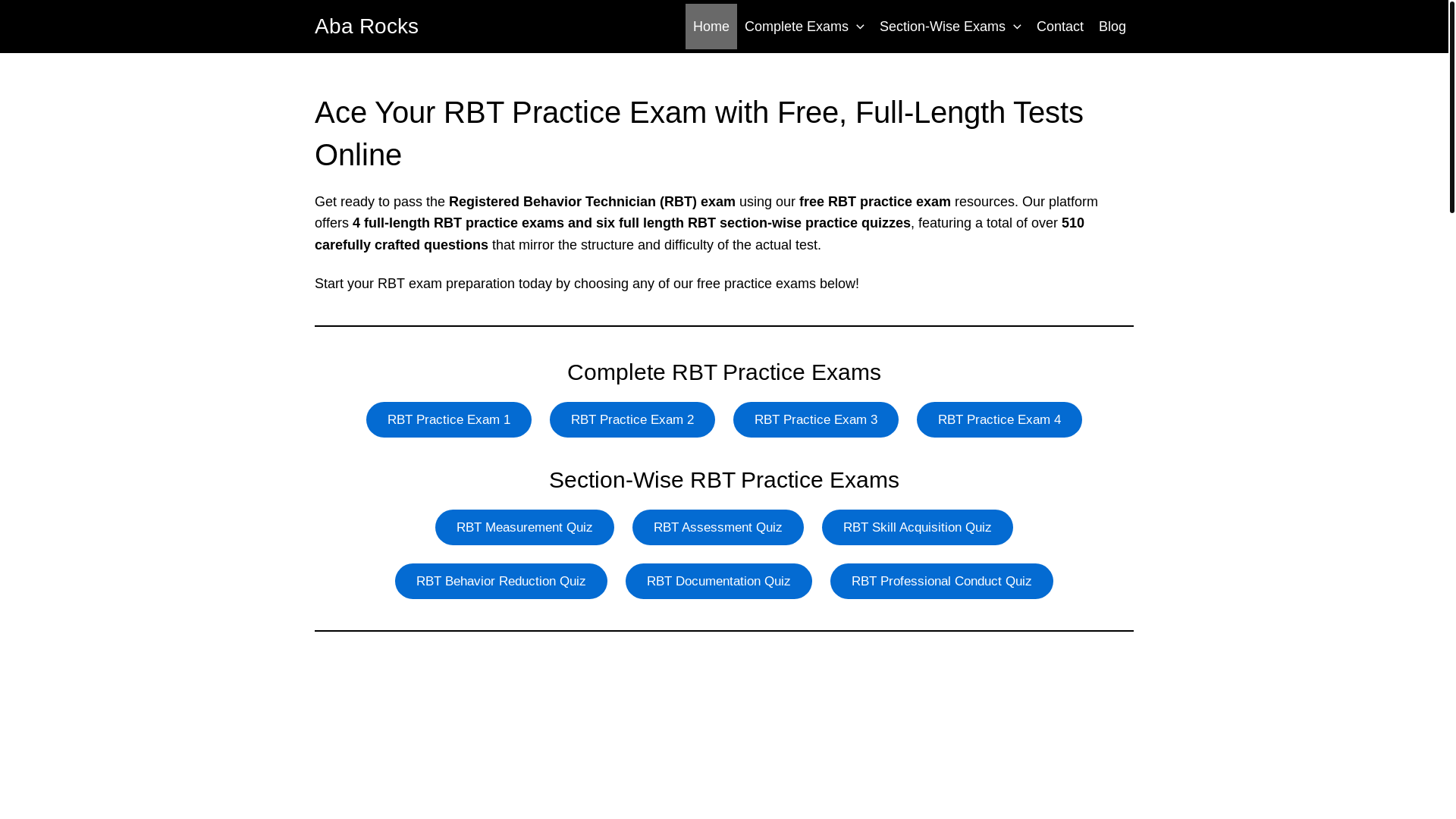 website screenshot of https://abarocks.net/