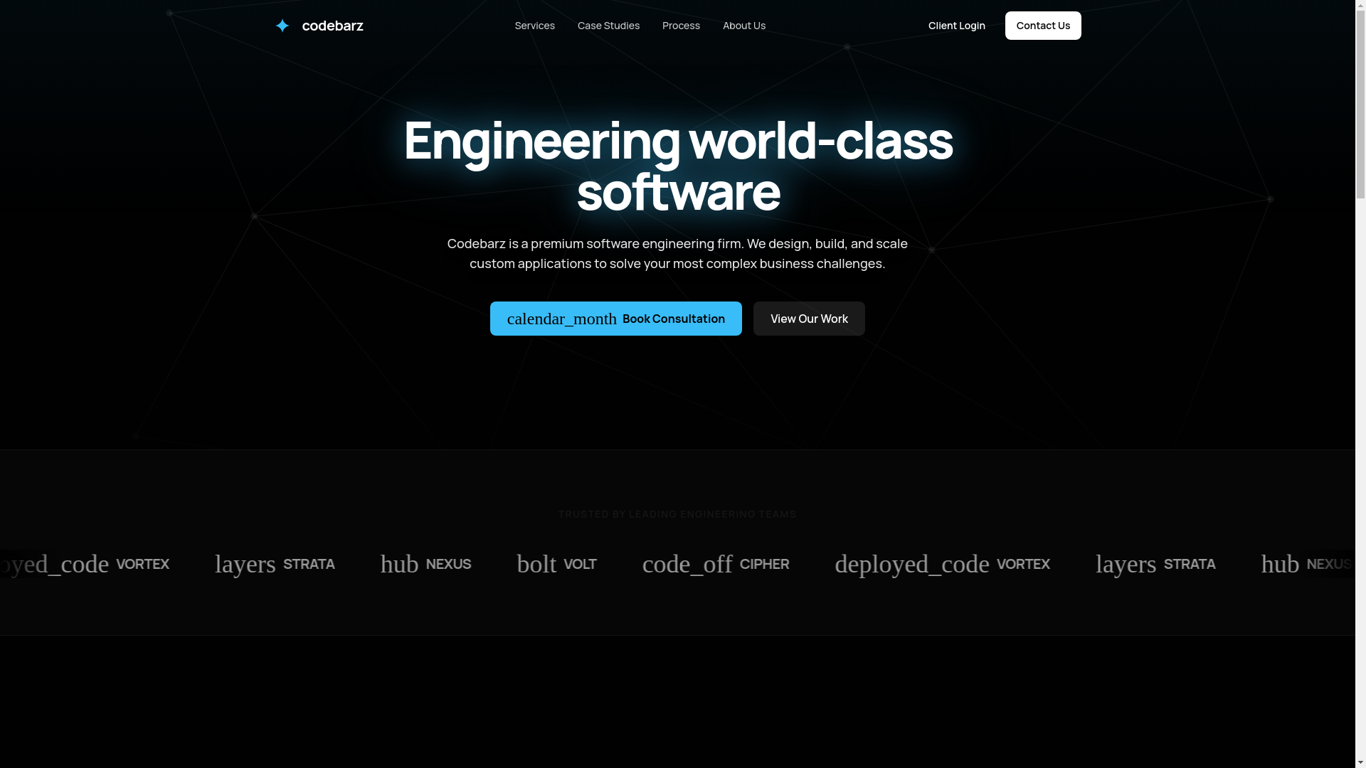 website screenshot of https://codebarz.co/