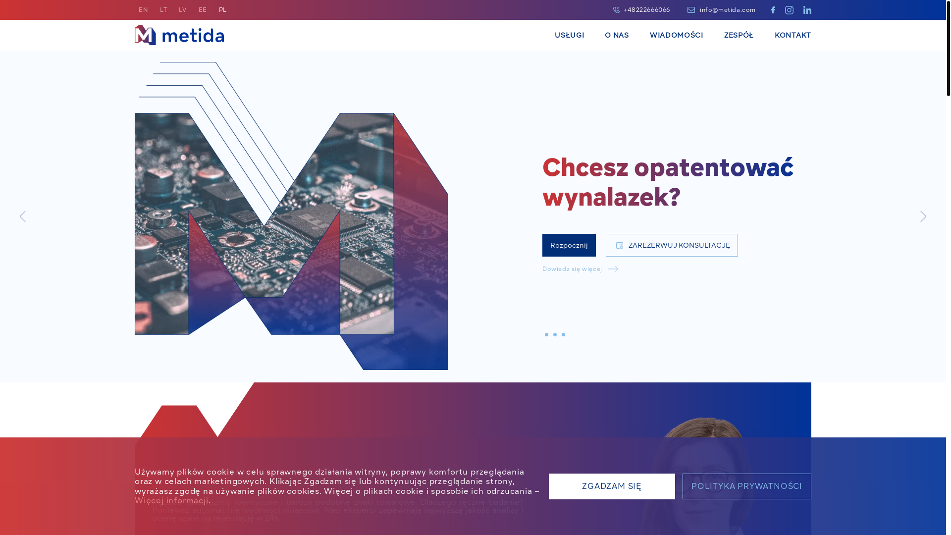 website screenshot of https://markaprawna.com/