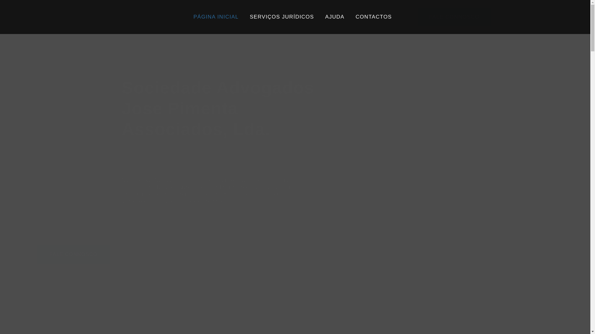 website screenshot of https://josepimentaadvogados.com/