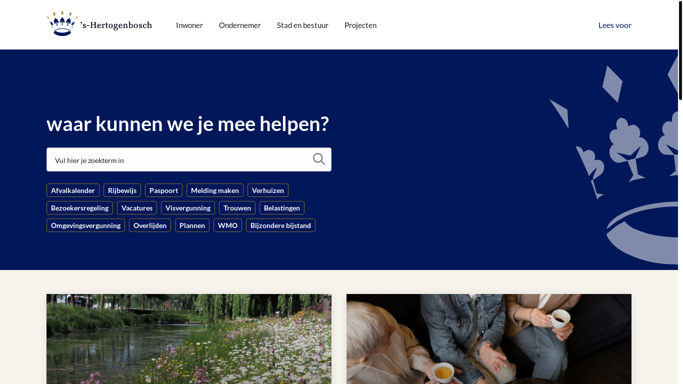 website screenshot of https://s-hertogenbosch.nl/