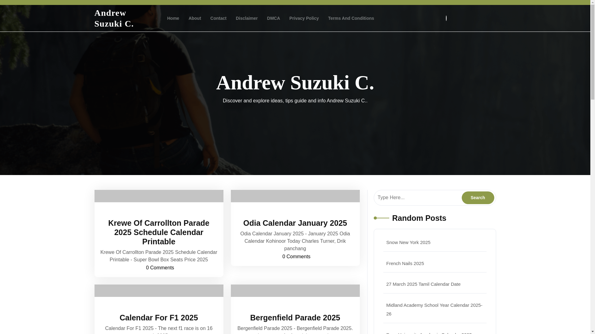 website screenshot of https://andrewsuzukic.pages.dev/