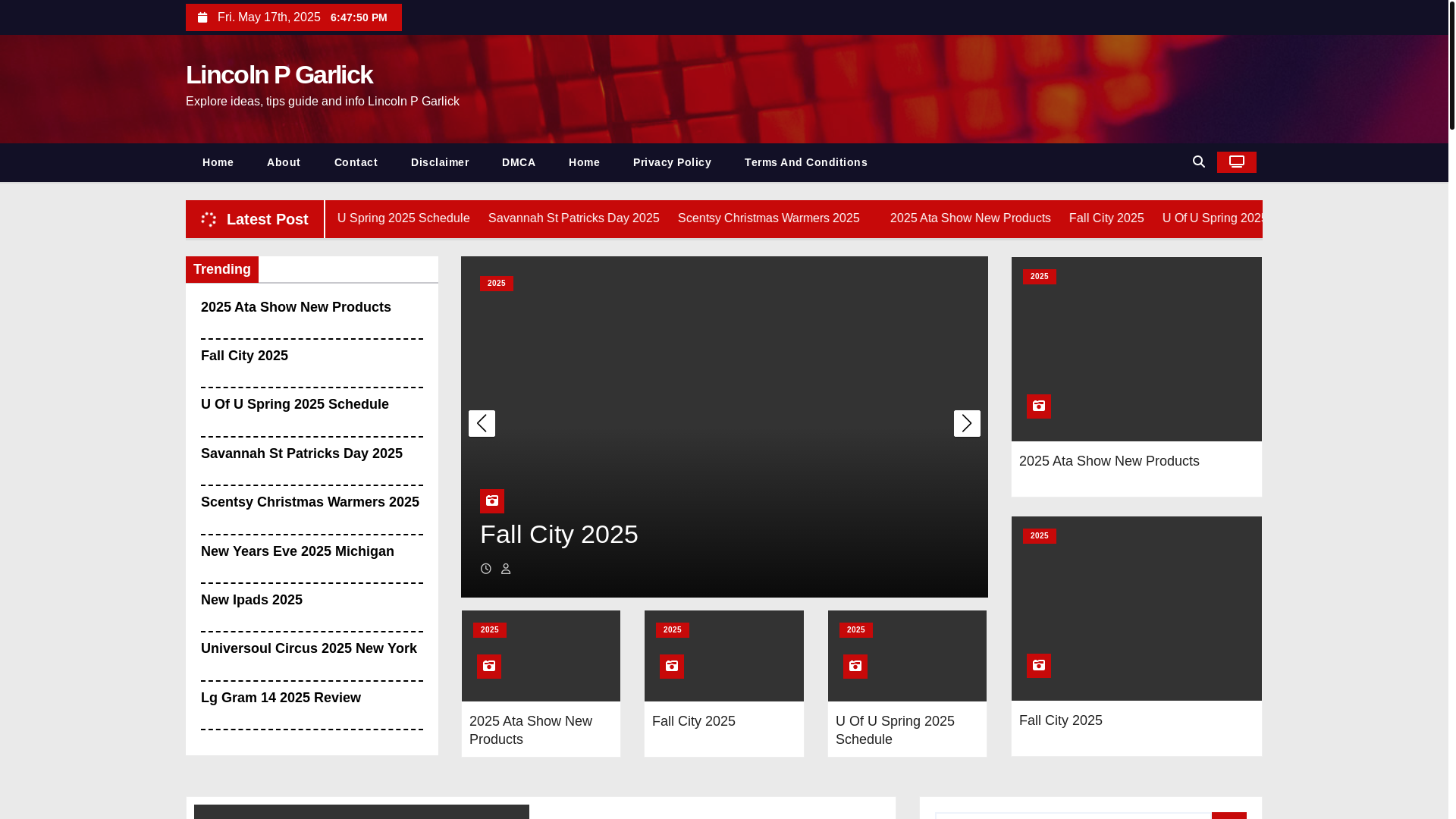 website screenshot of https://lincolnpgarlick.pages.dev/