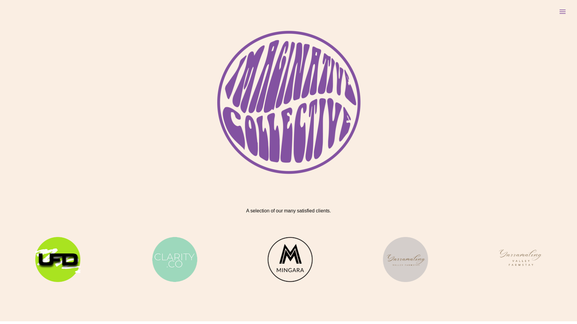 website screenshot of https://imaginativecollective.online/