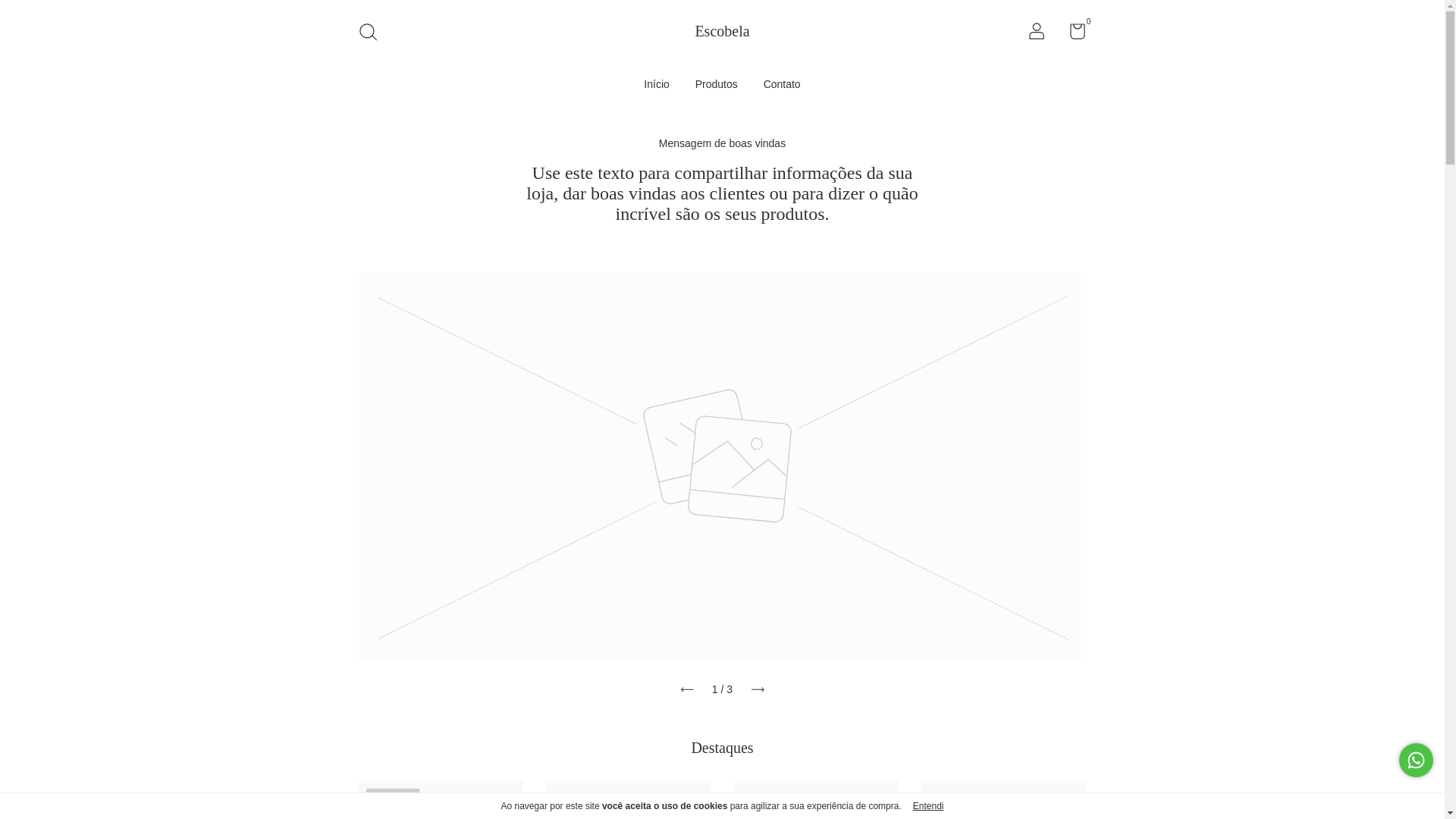 website screenshot of https://escobela.com.br/