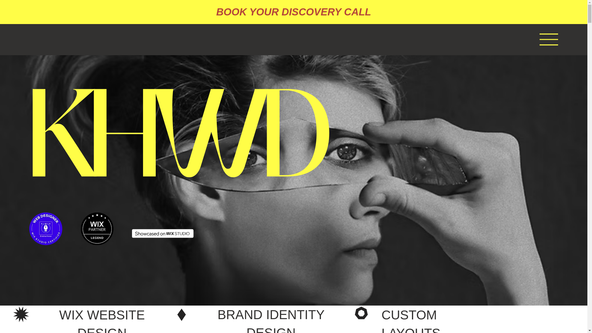 website screenshot of https://khwdcreativeco.com/