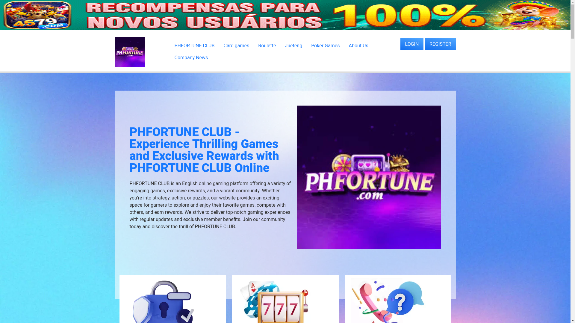 website screenshot of https://phfortuneclub.com/