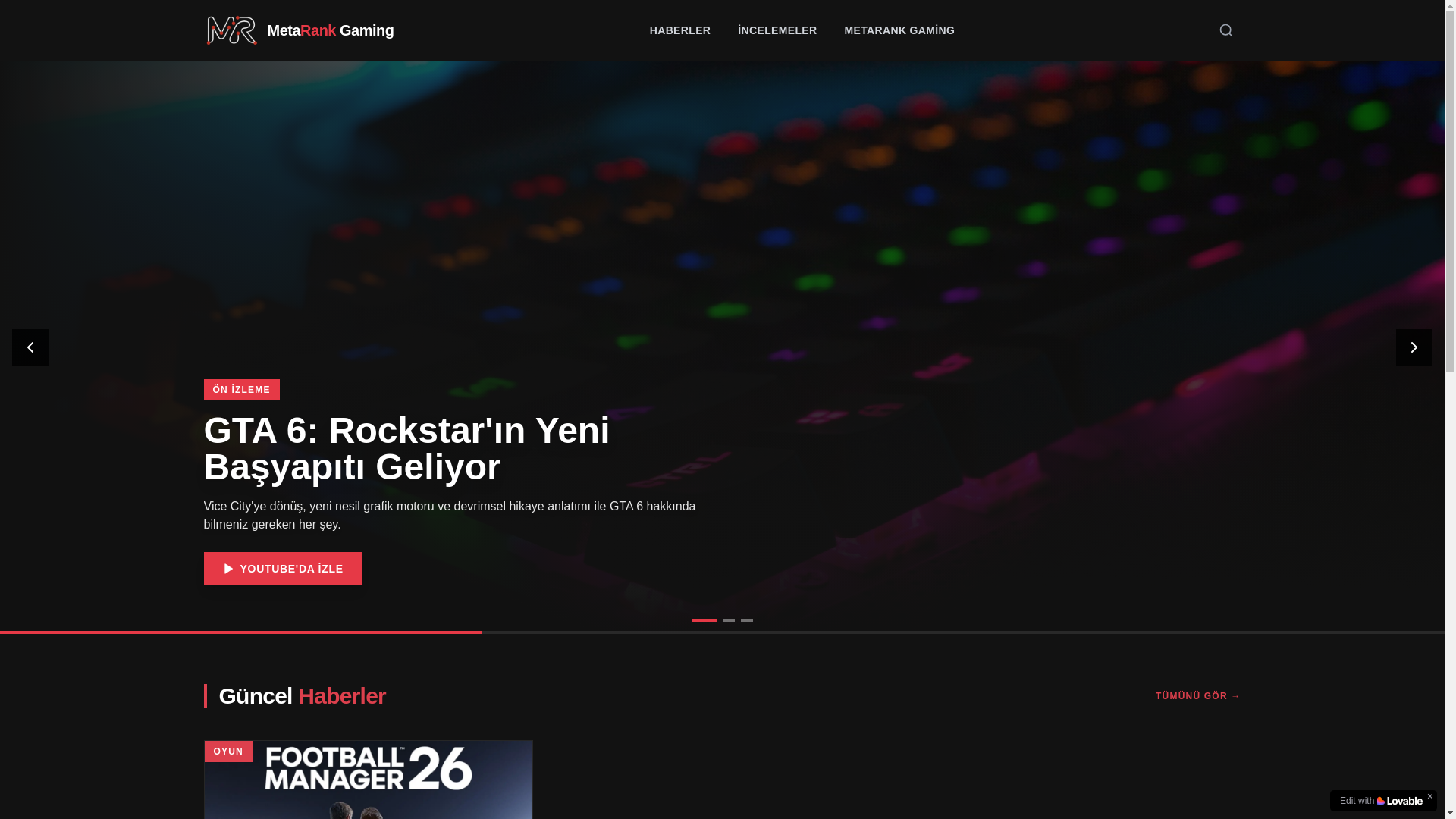 website screenshot of https://metarankgaming.com/