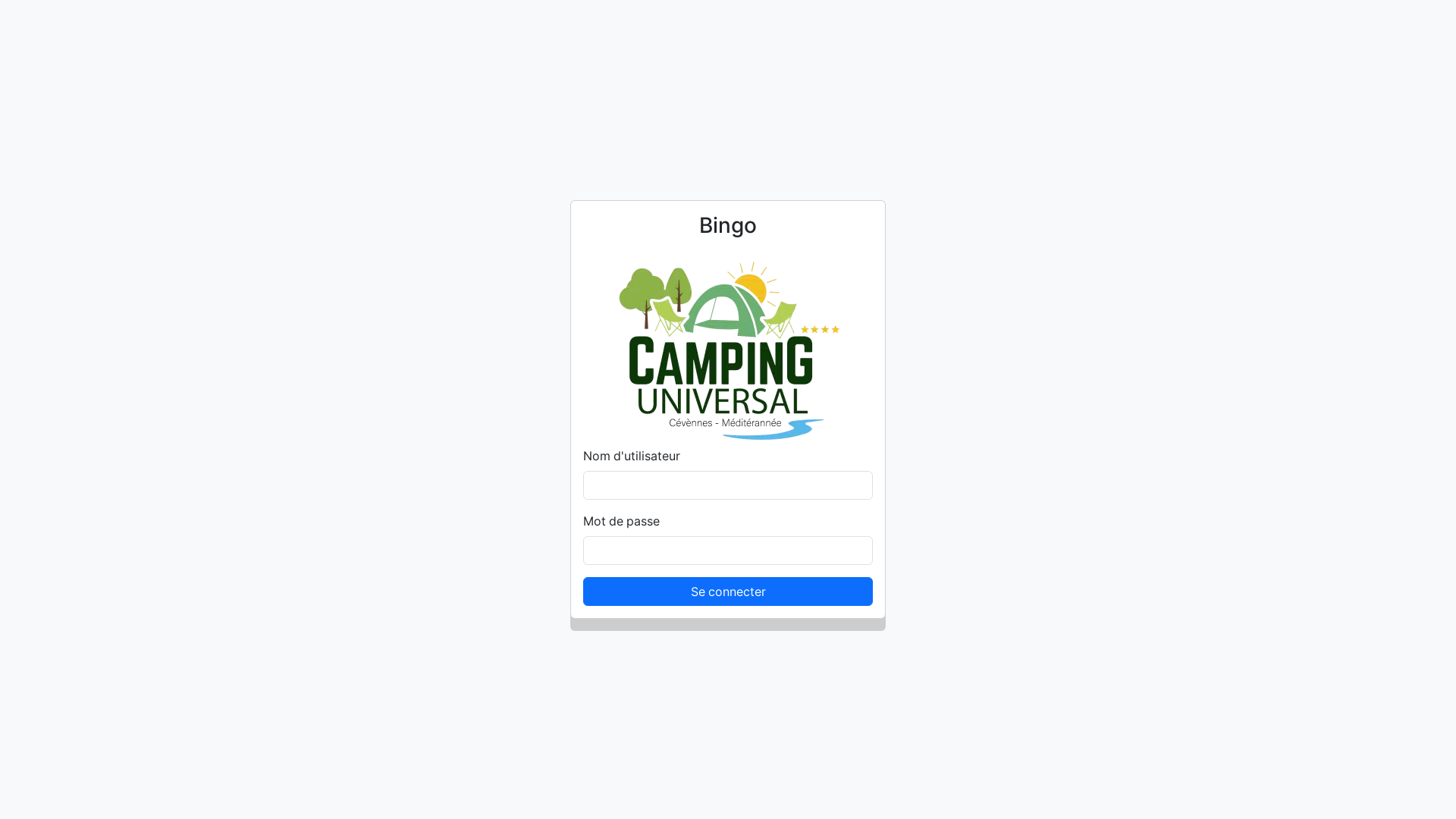 website screenshot of https://bingo-universal.eu/