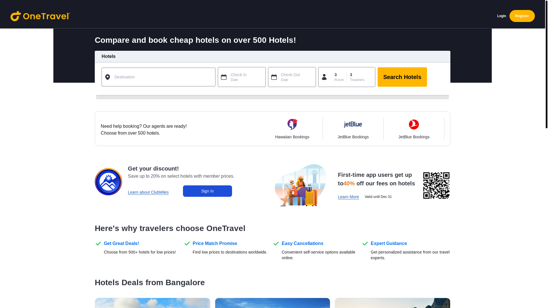 website screenshot of https://travellworks.tech/