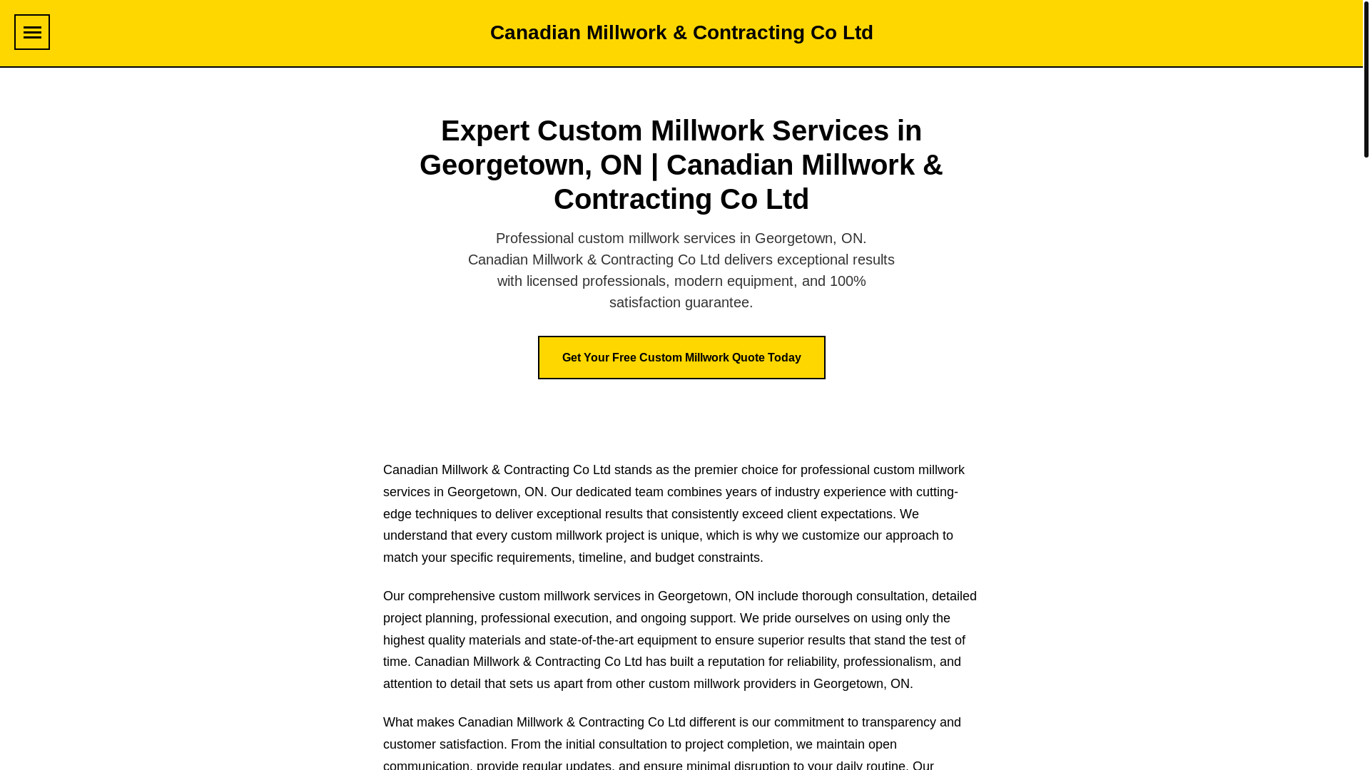 website screenshot of https://canadian-millwork-co-cd55debe-053779k8.pages.dev/