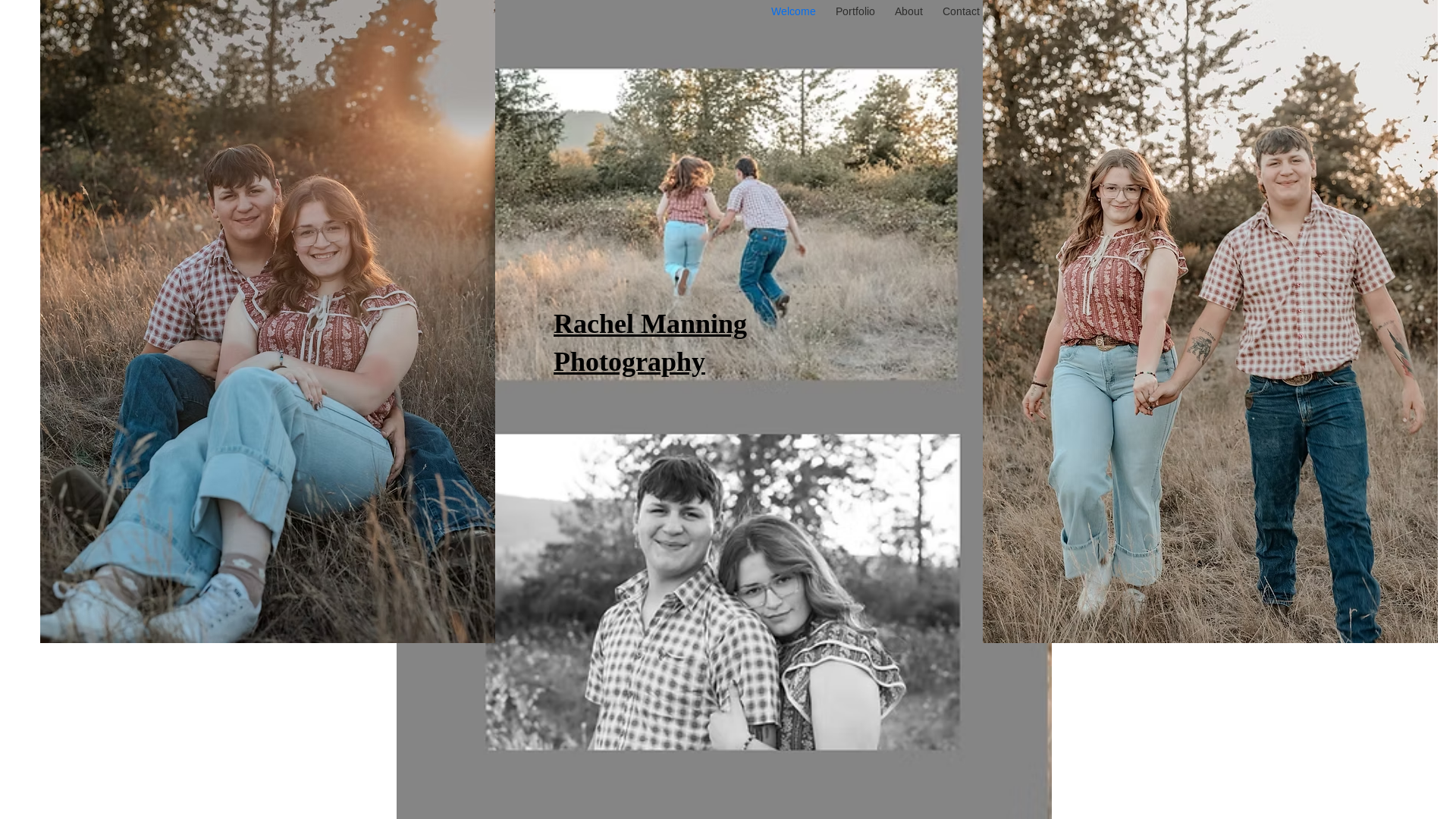 website screenshot of https://capturebyrachel.com/