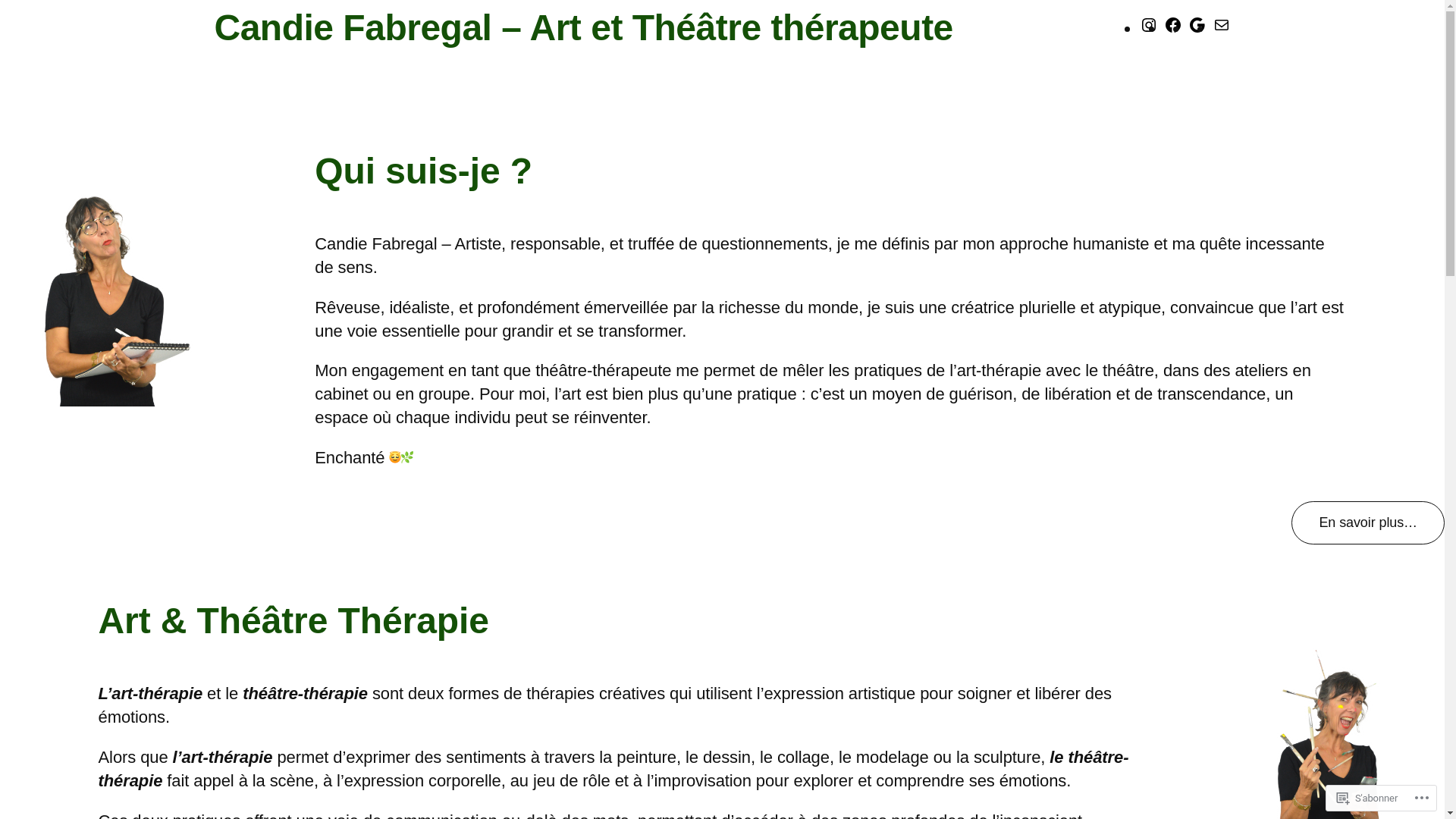 website screenshot of https://candiefabregal.fr/