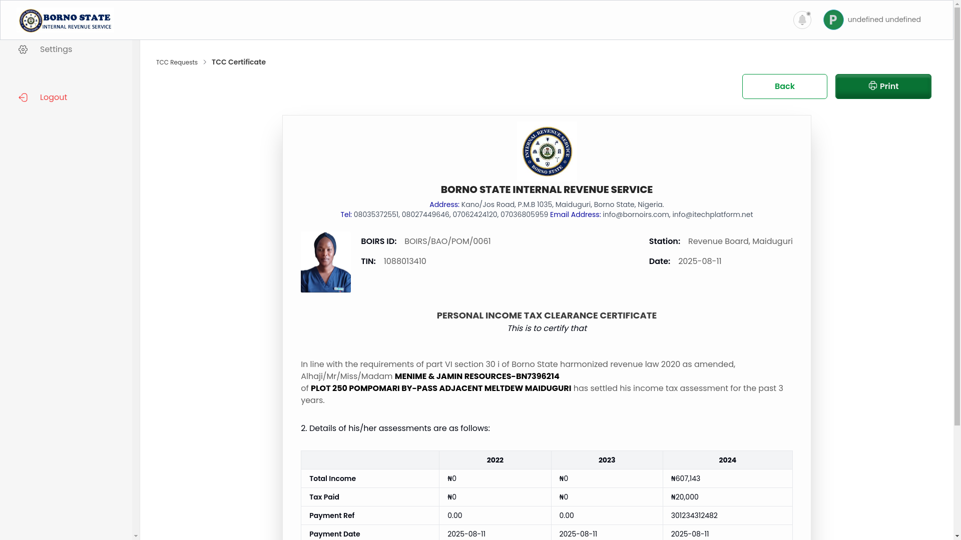 website screenshot of https://borno-flopay-net-payer-tcc-certificate-tccld-139.pages.dev/
