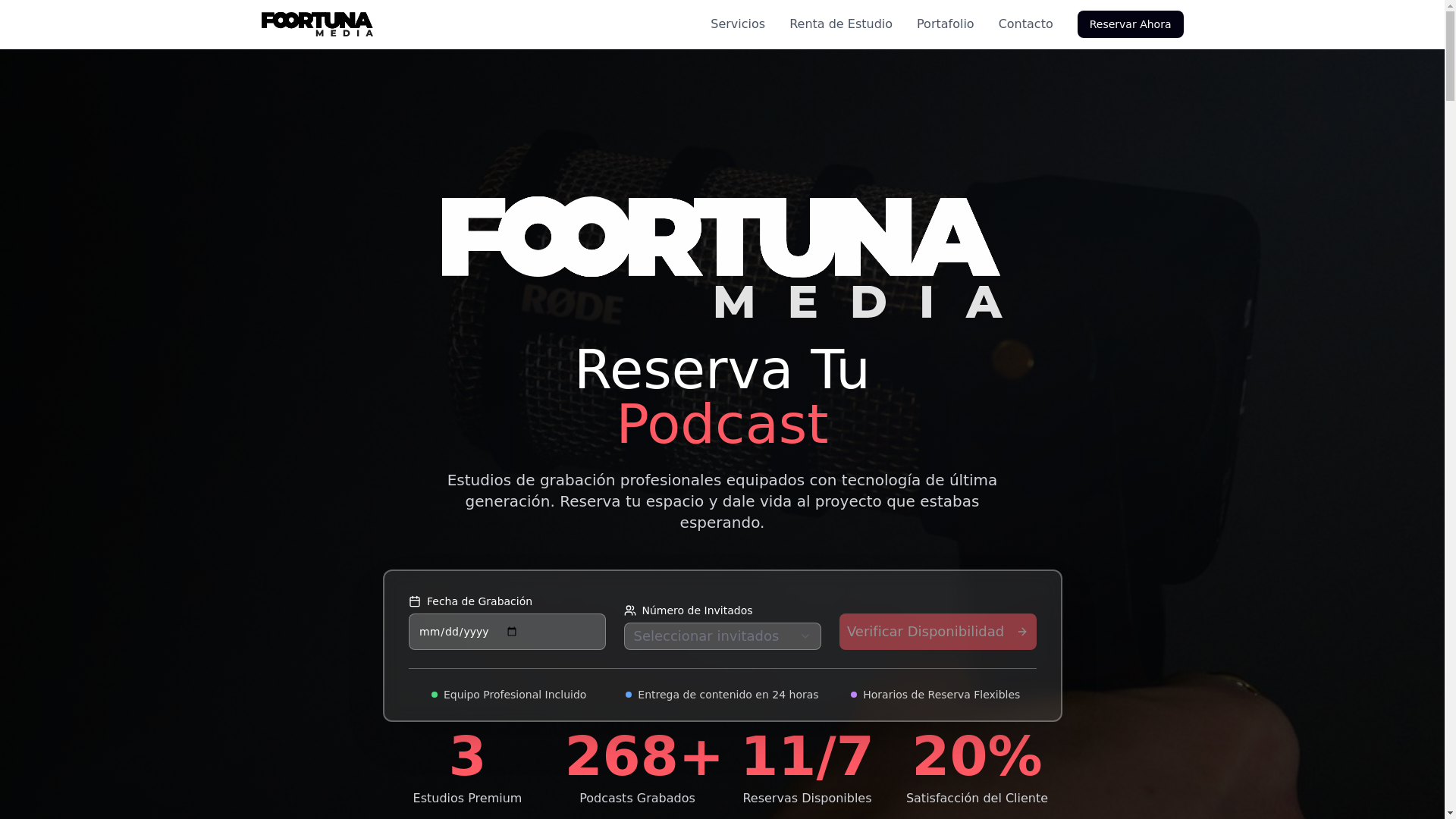 website screenshot of https://foortuna-media.pages.dev/