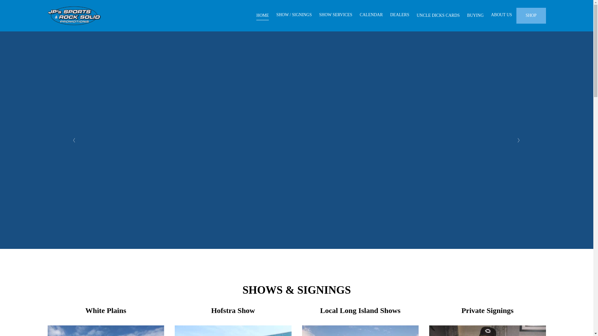 website screenshot of https://nyshows.org/