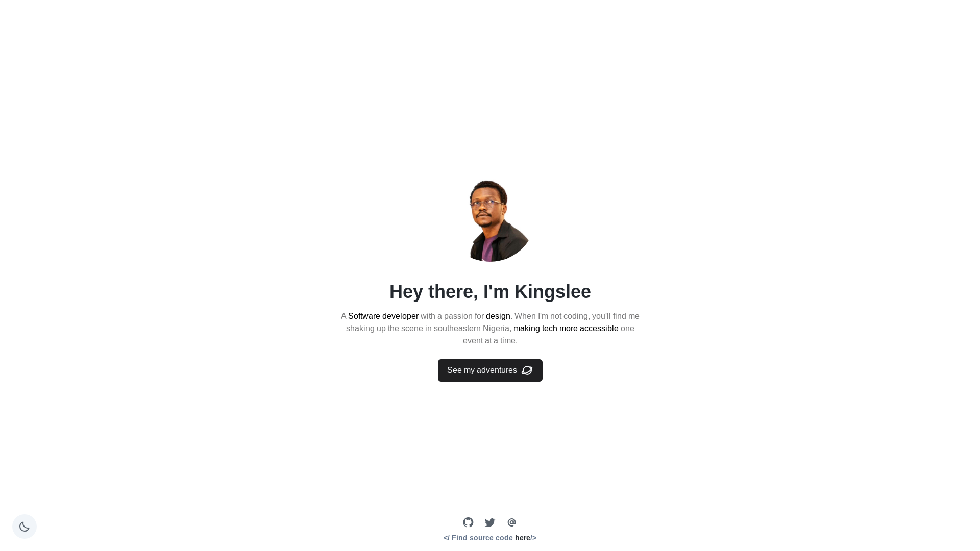 website screenshot of https://thekingslee.com/