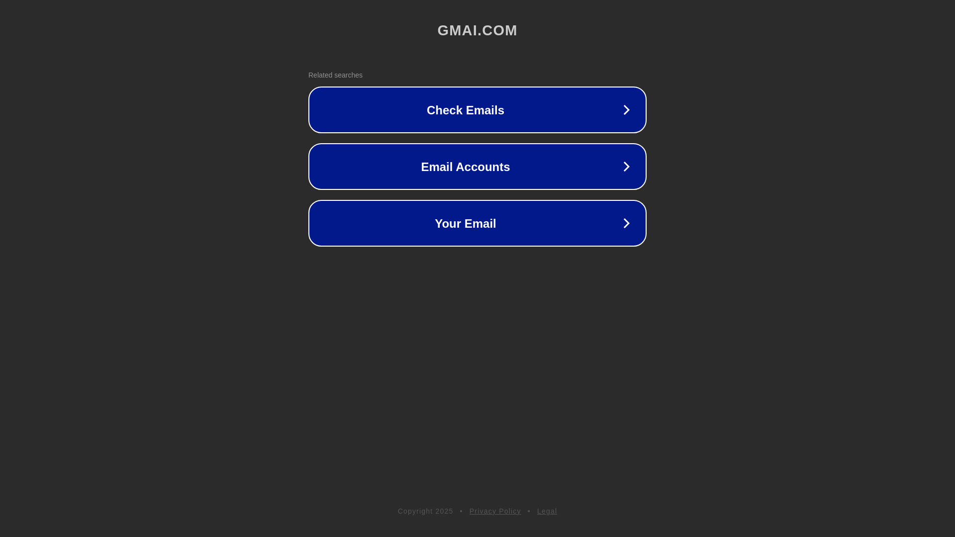 website screenshot of https://gmai.com/