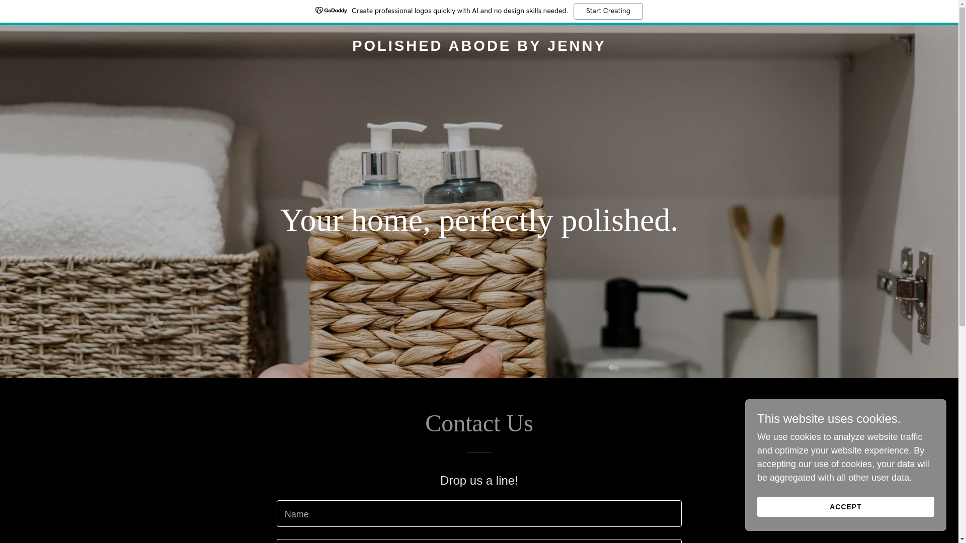 website screenshot of https://polishedabode.com/