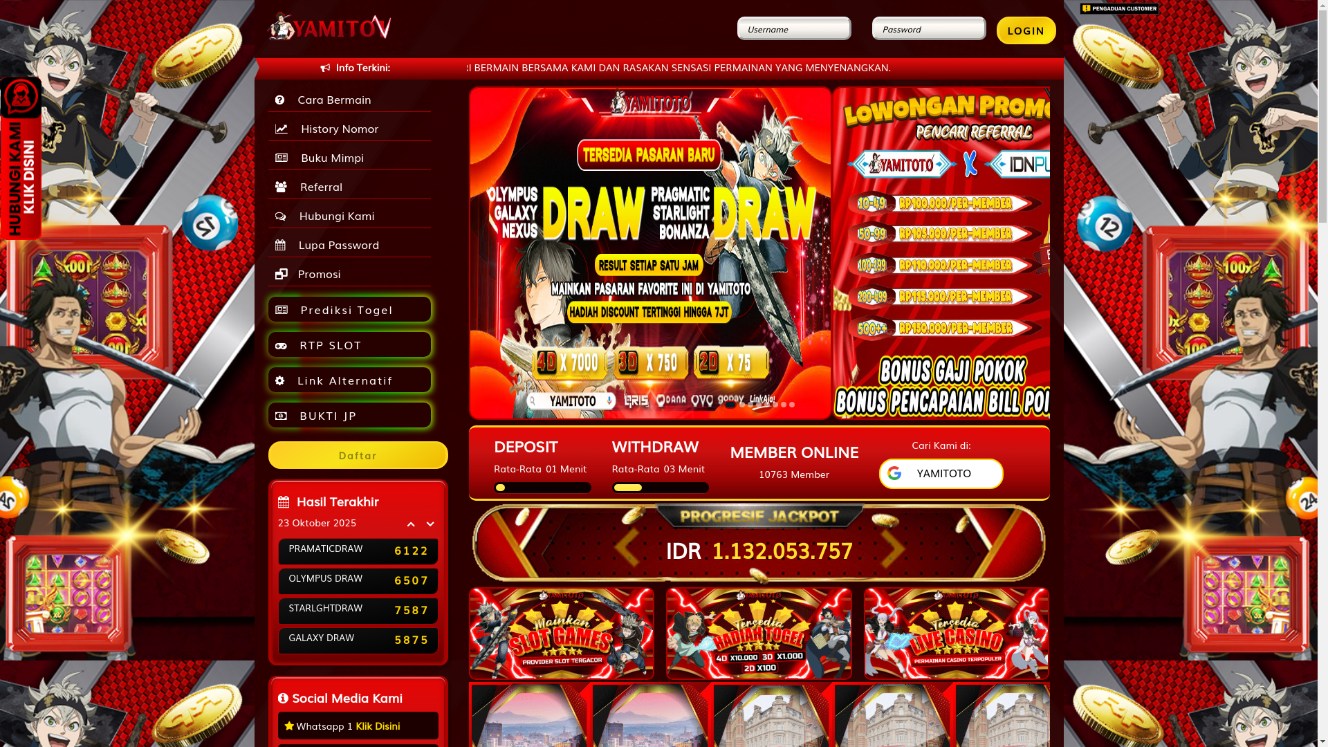 website screenshot of https://yamijaya.xyz/