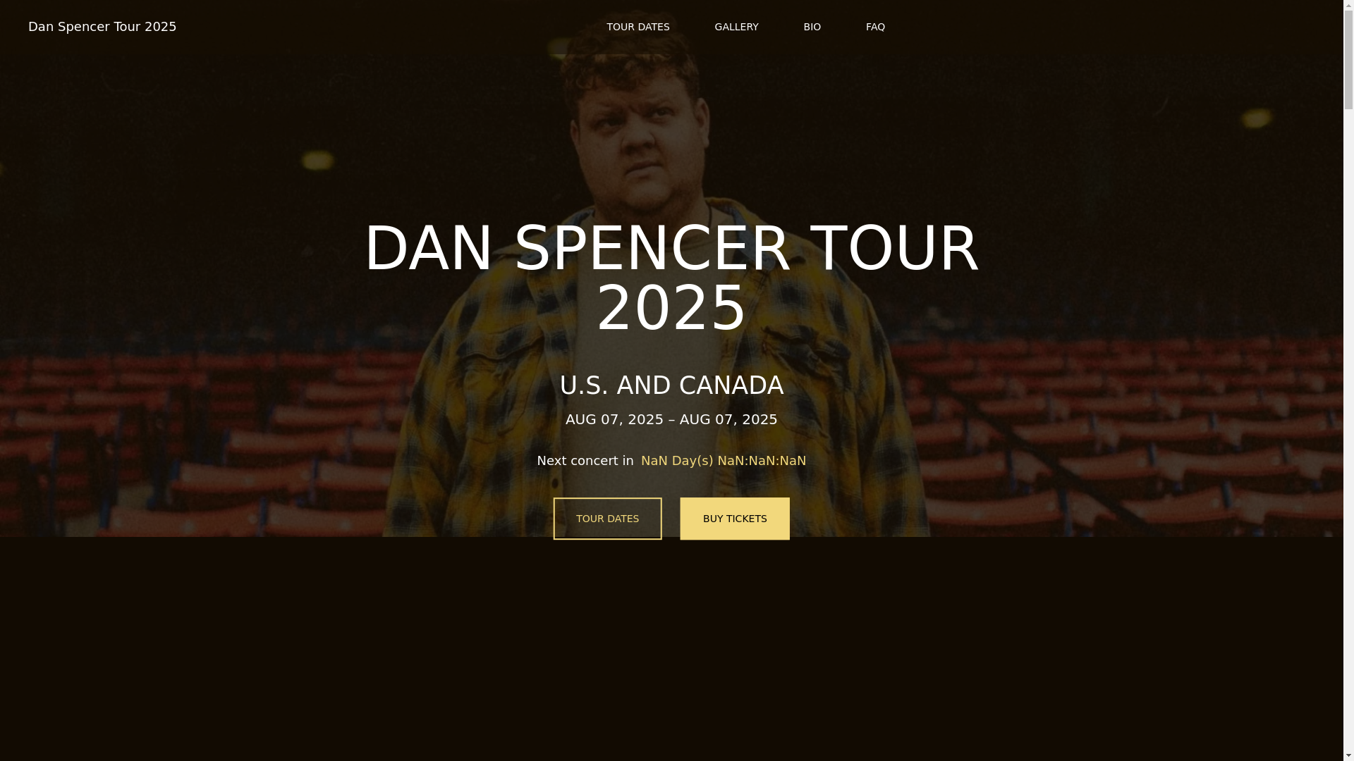 website screenshot of https://danspencertour2025-info-github-io.pages.dev/