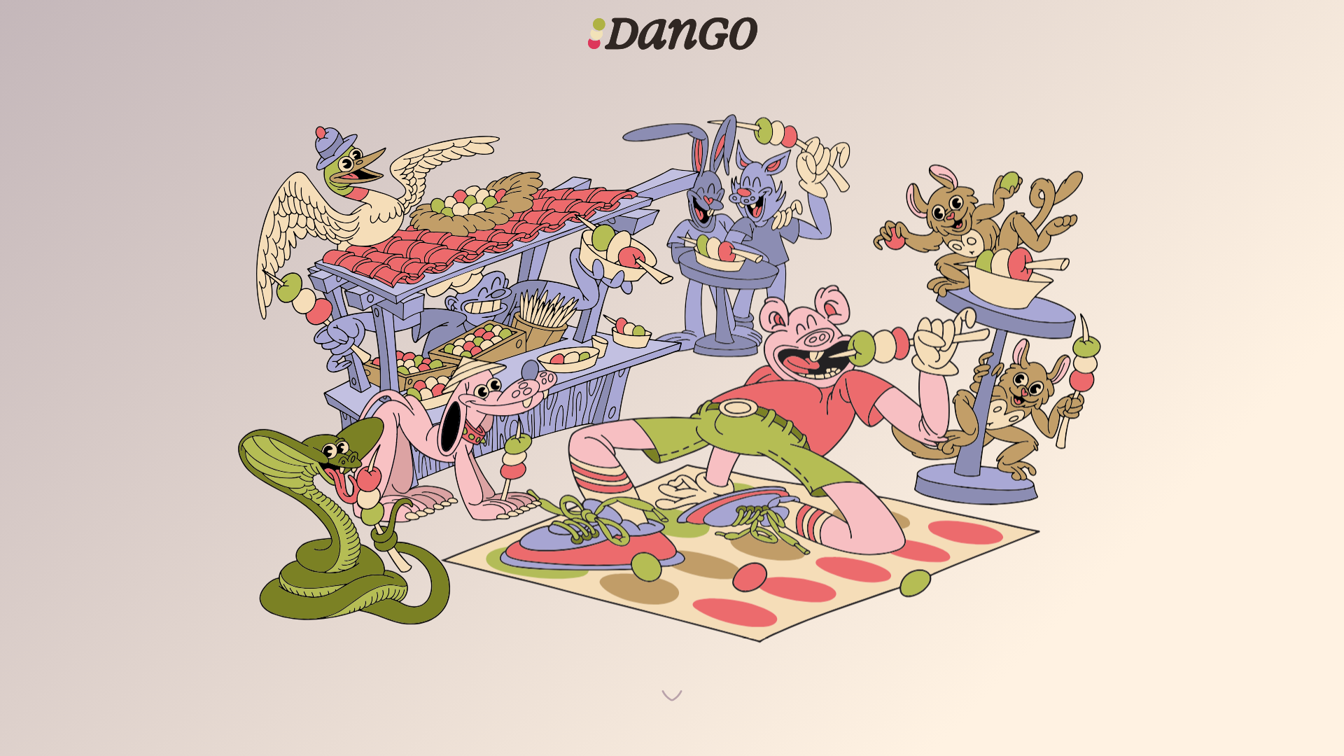 website screenshot of https://dango-landing.pages.dev/