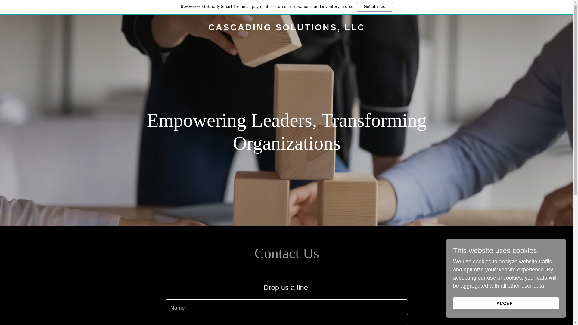 website screenshot of https://cascadingsolutions.org/