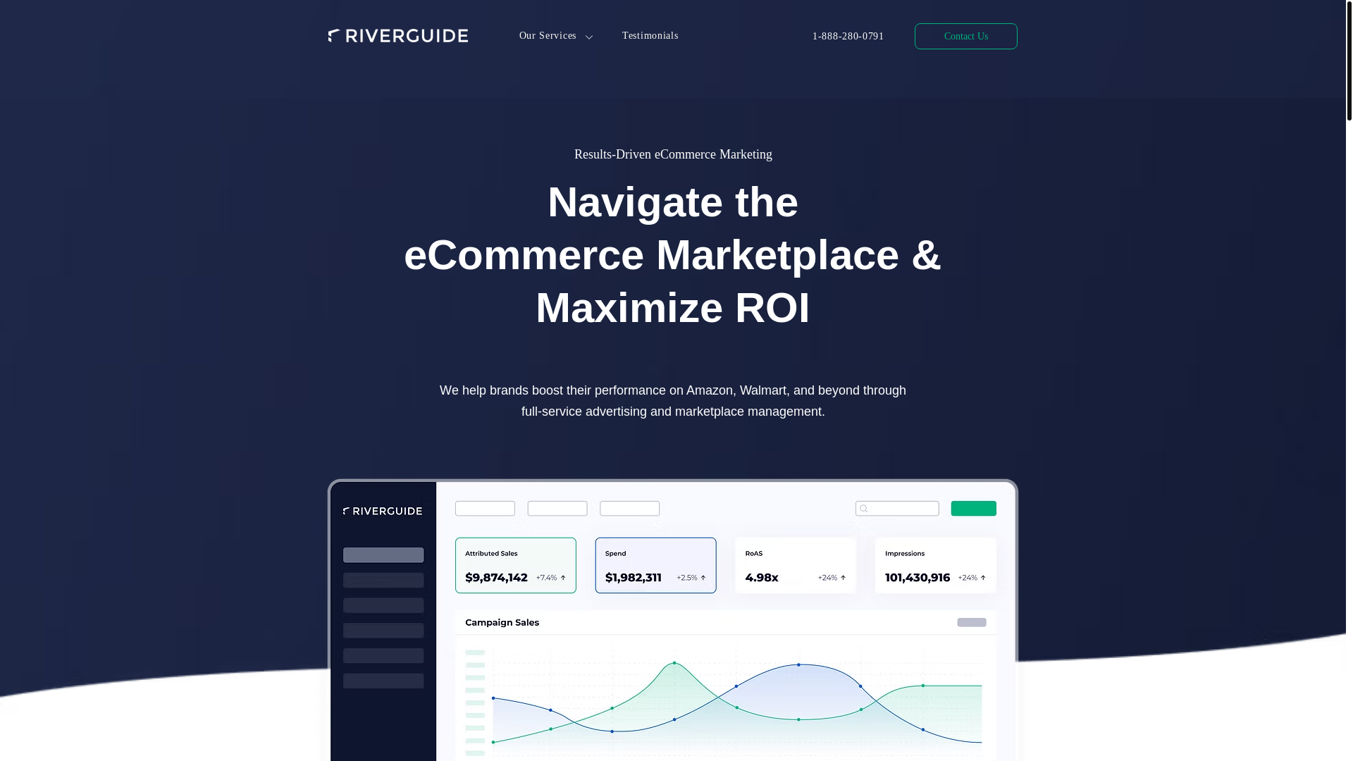 website screenshot of https://riverguideservices.co.uk/