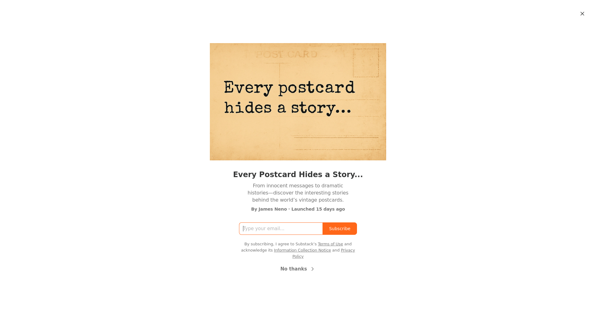 website screenshot of https://postcarddetective.com/