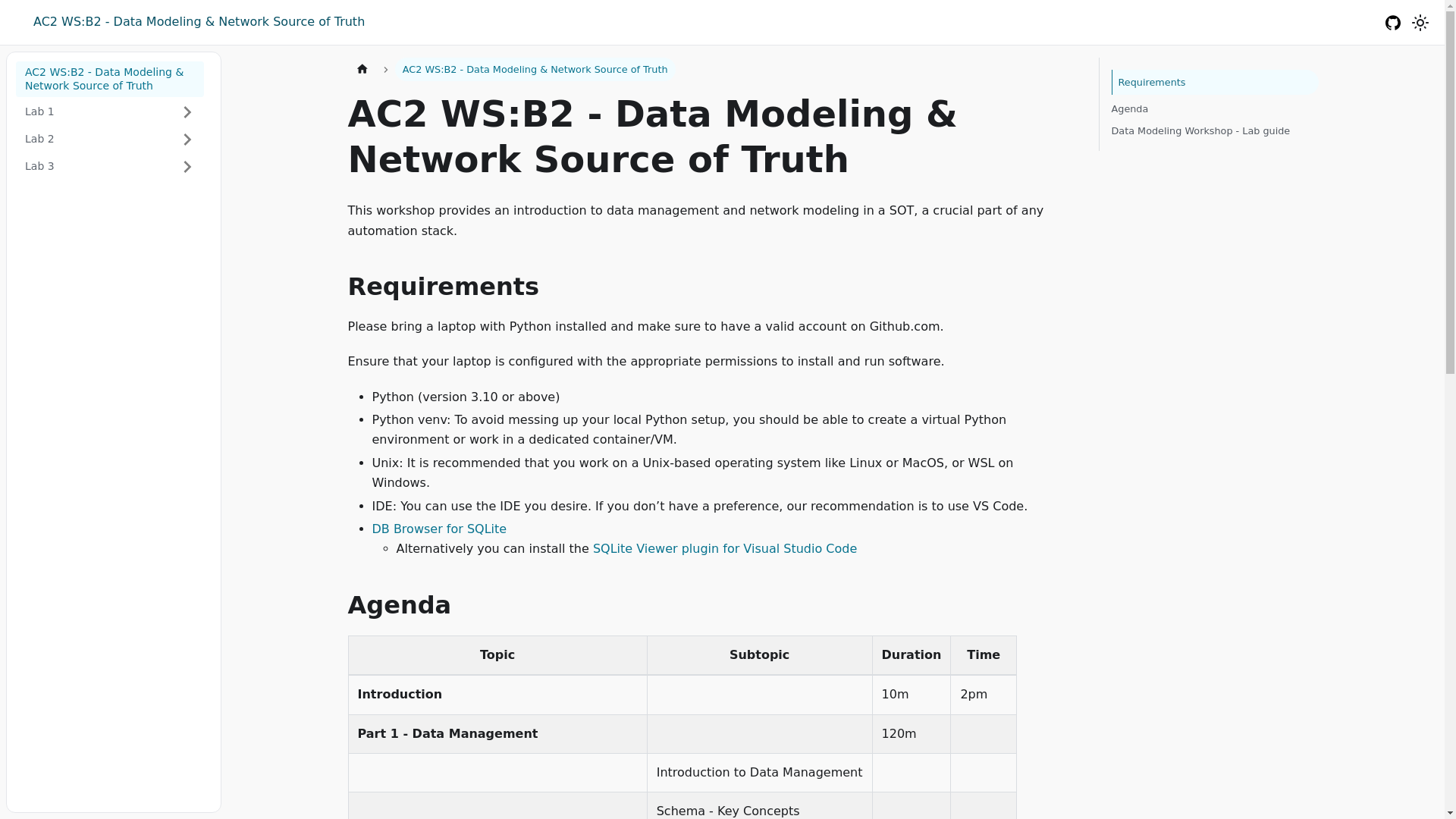 website screenshot of https://autocon2-workshop-data-modeling.pages.dev/