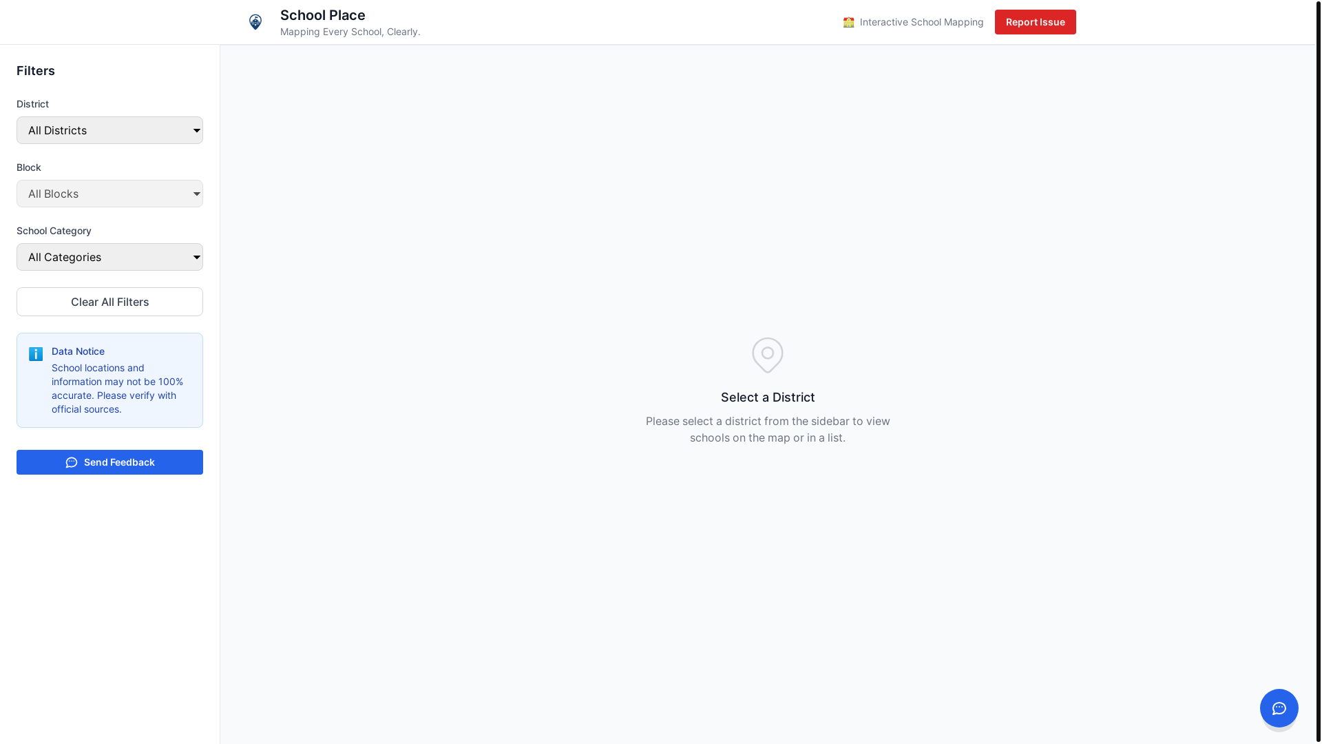 website screenshot of https://schoolplace.in/